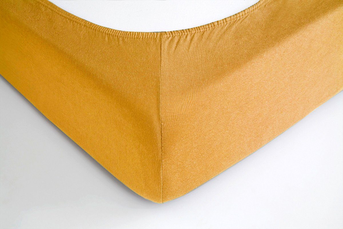 Hometex Premium Textiles Spannbettlaken Premium Boxspringbett Spannbetttuch ideal für Wasserbett und Matratzen, Jersey, Gummizug: Rundumgummizug, Spannbettlaken – Bild 5 von 5