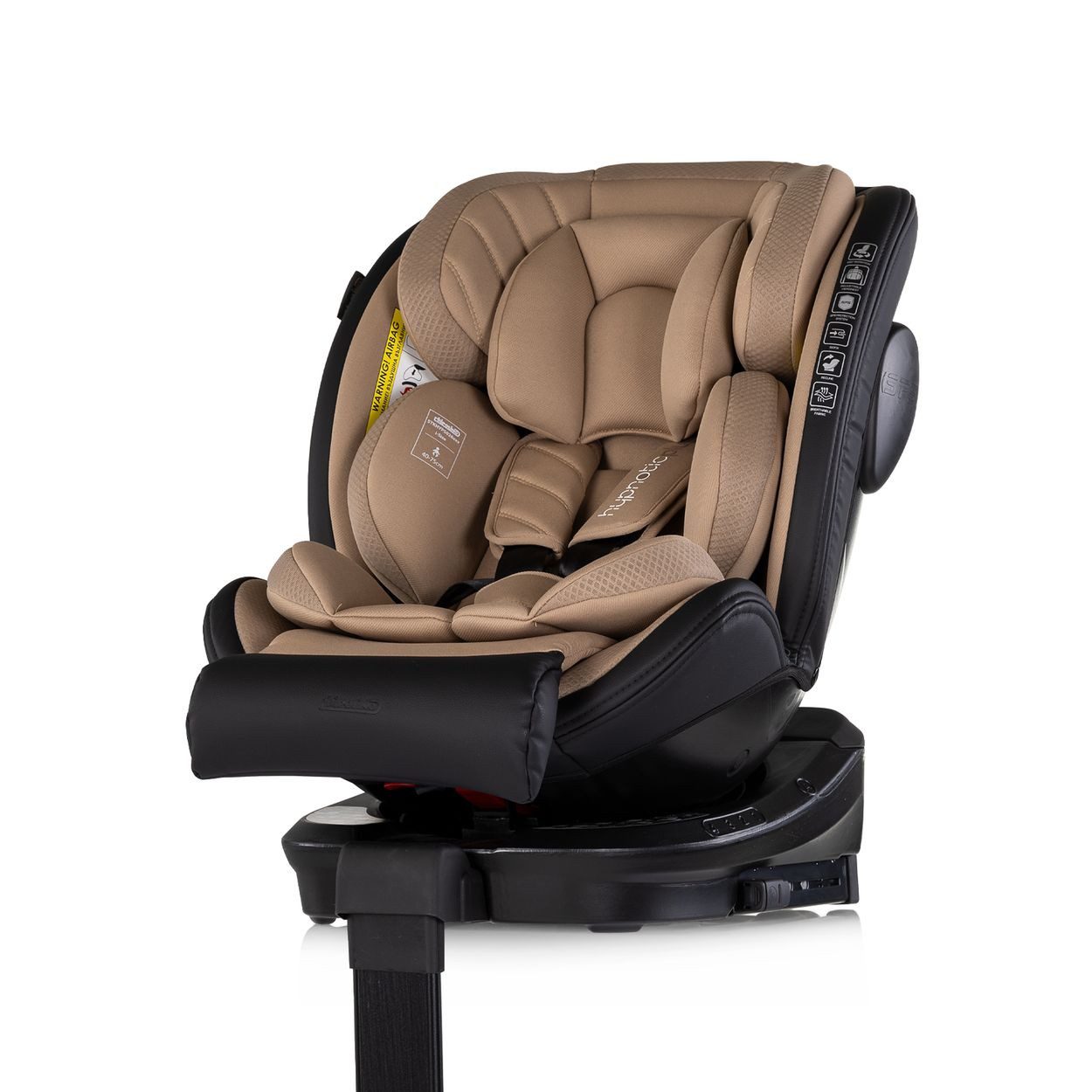 Chipolino Autokindersitz Kindersitz Hypnotic Plus, ab: 0, bis: 12, i-Size (40-150cm) Stützfuß Isofix Kopfstütze