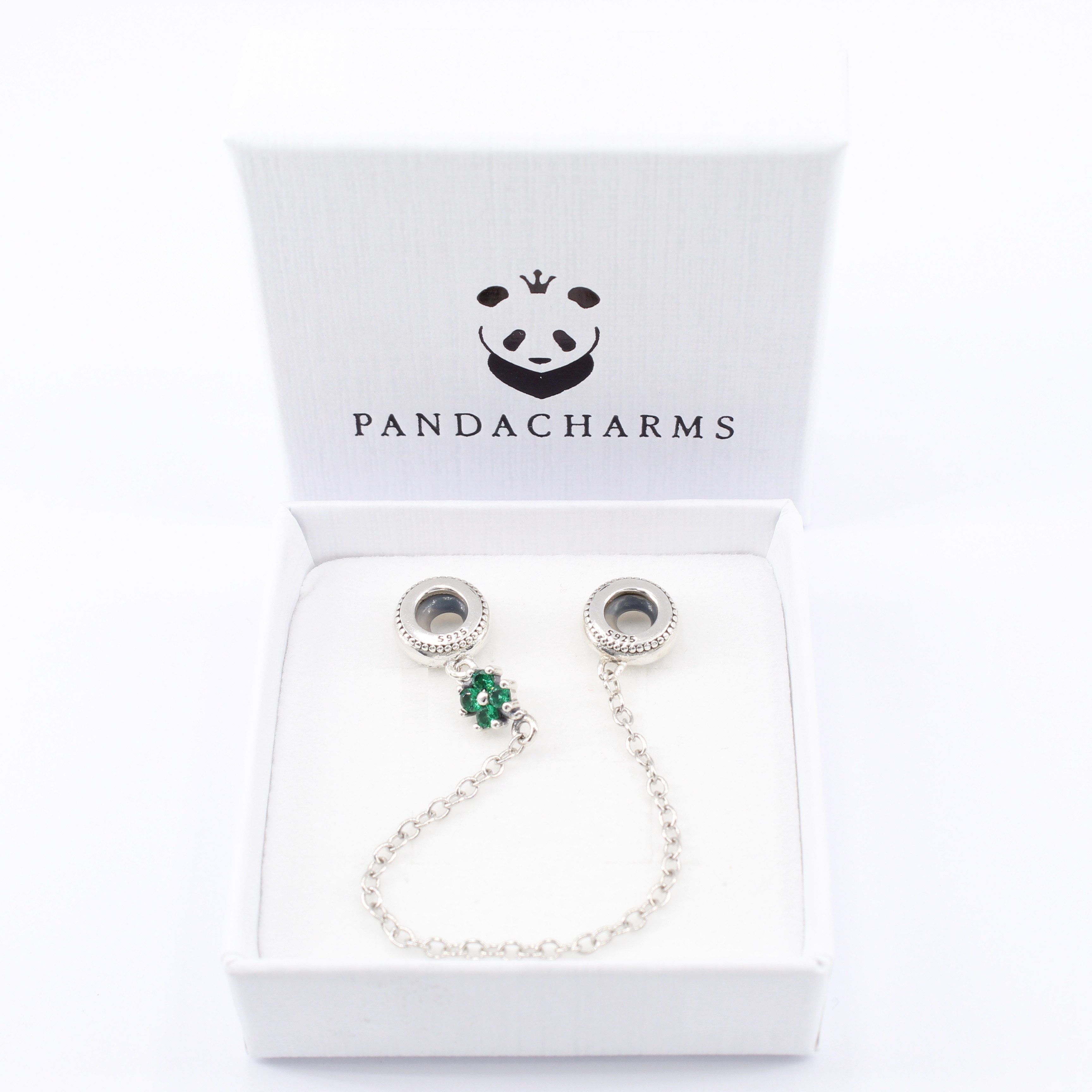 PANDACHARMS Bead Kleeblatt Stopper Sicherheitskette für Armband, 925er Silb günstig online kaufen