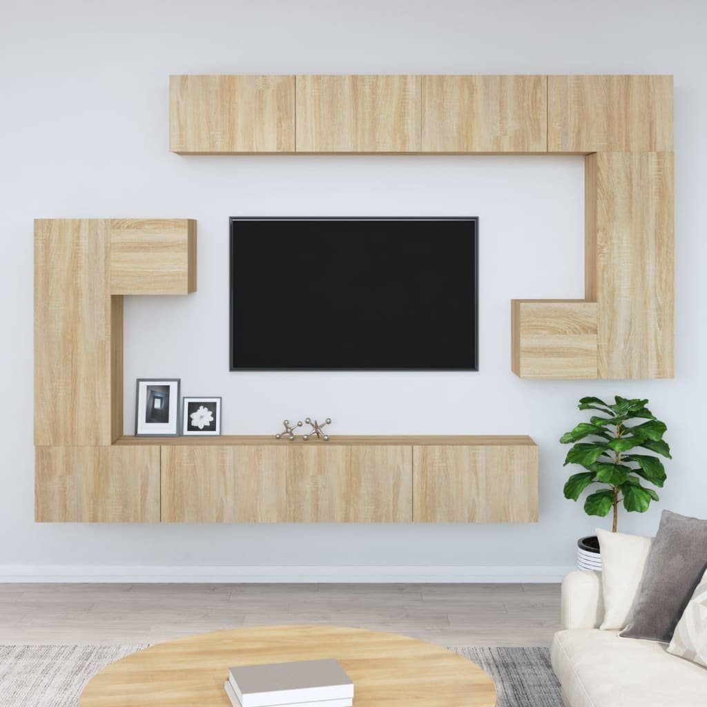 Holzwerkstoff furnicato Sonoma-Eiche TV-Schrank TV-Wandschrank