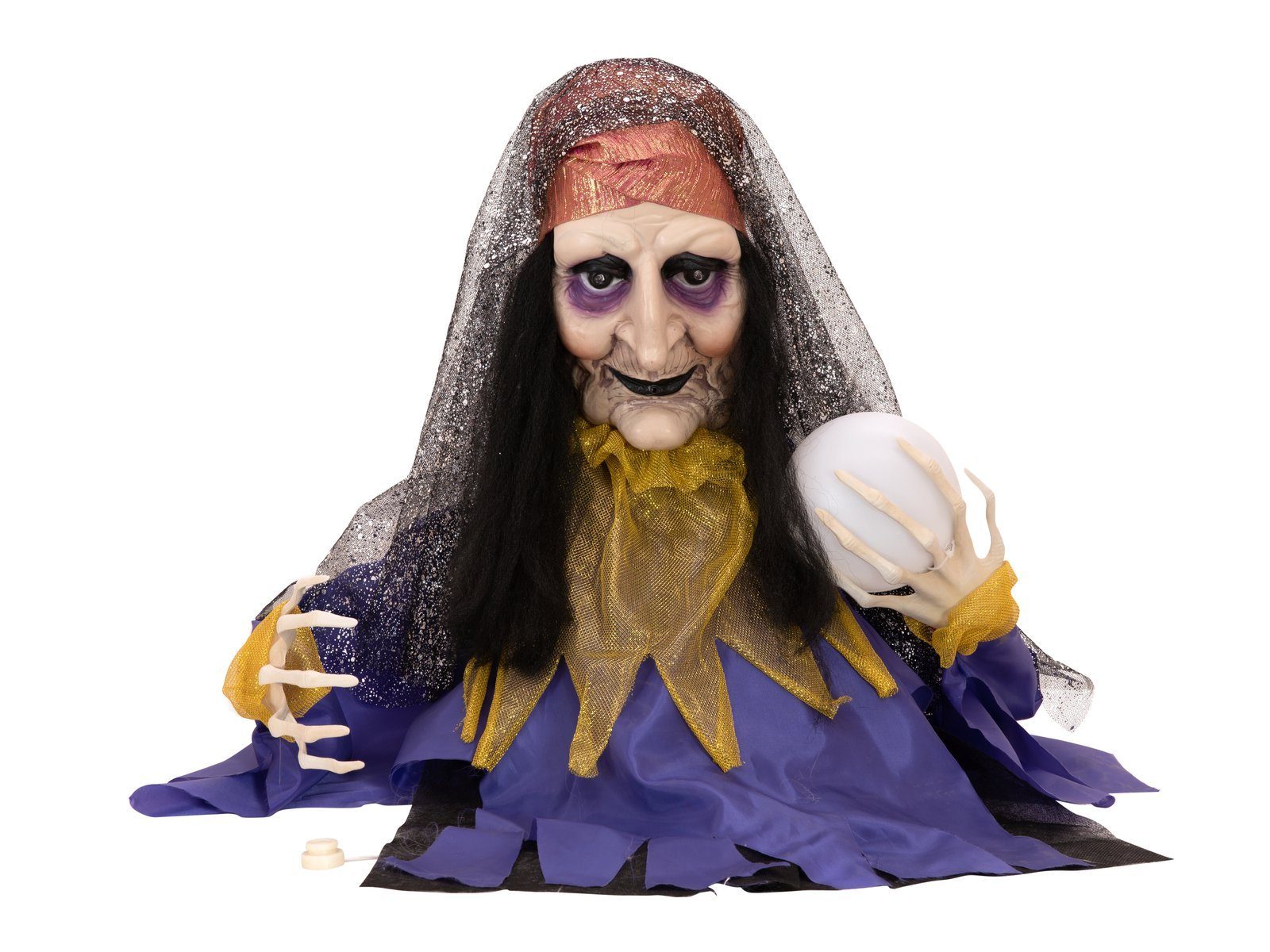 EUROPALMS Fantasy-Figur Halloween Figur Wahrsagerin, animiert 50cm