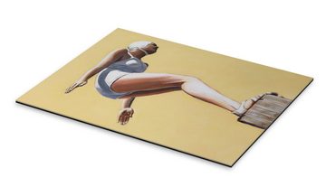 Posterlounge XXL-Wandbild Sarah Morrissette, Kunstspringerin auf einem Posten, Fitnessraum Maritim Illustration