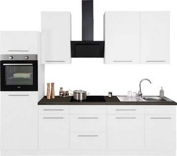 wiho Küchen Küchenzeile Unna, mit E-Geräten, Breite 280 cm