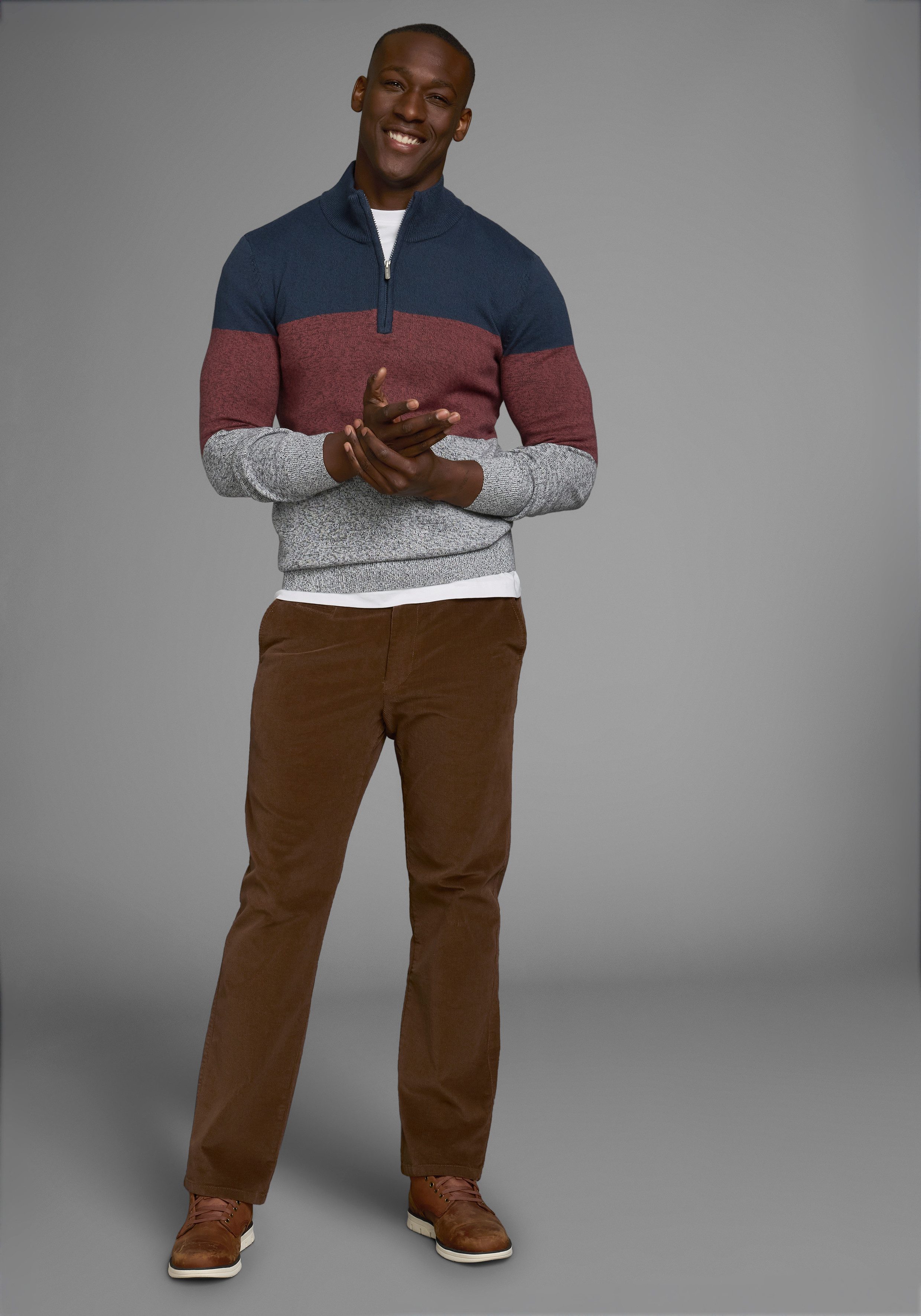 Man's World Dehnbund-Hose aus Cord mit Stretchbund günstig online kaufen