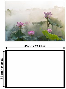 Victor (Zenith) Leinwandbild Leinwandbild \"Lotusblüte\" - Größe: 30 x 45 cm, Landschaften, in 30x45 cm, Wandbild Leinwand Blumen, Landschaften