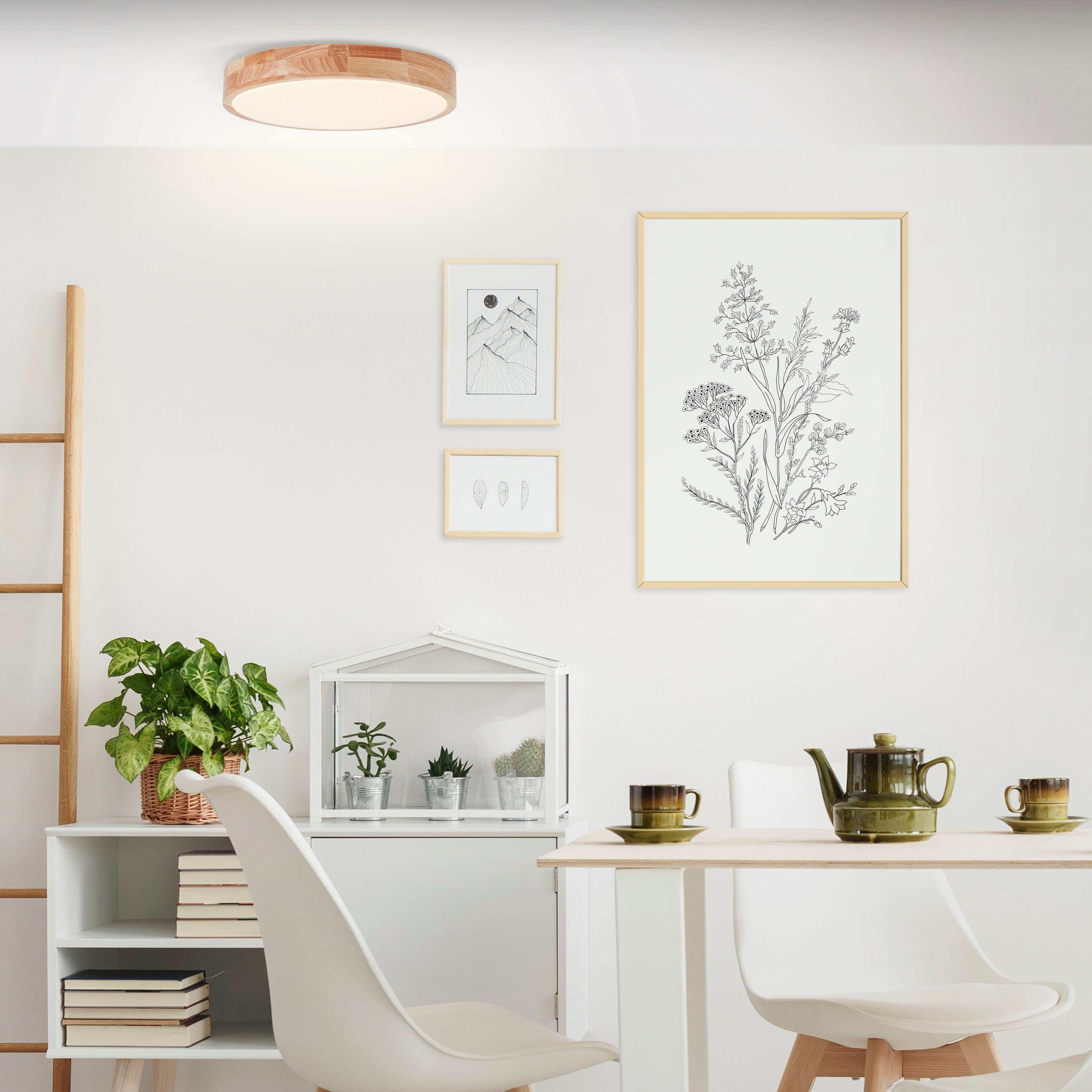 Brilliant Deckenleuchte Slimline, LED wechselbar, Warmweiß, günstig online kaufen