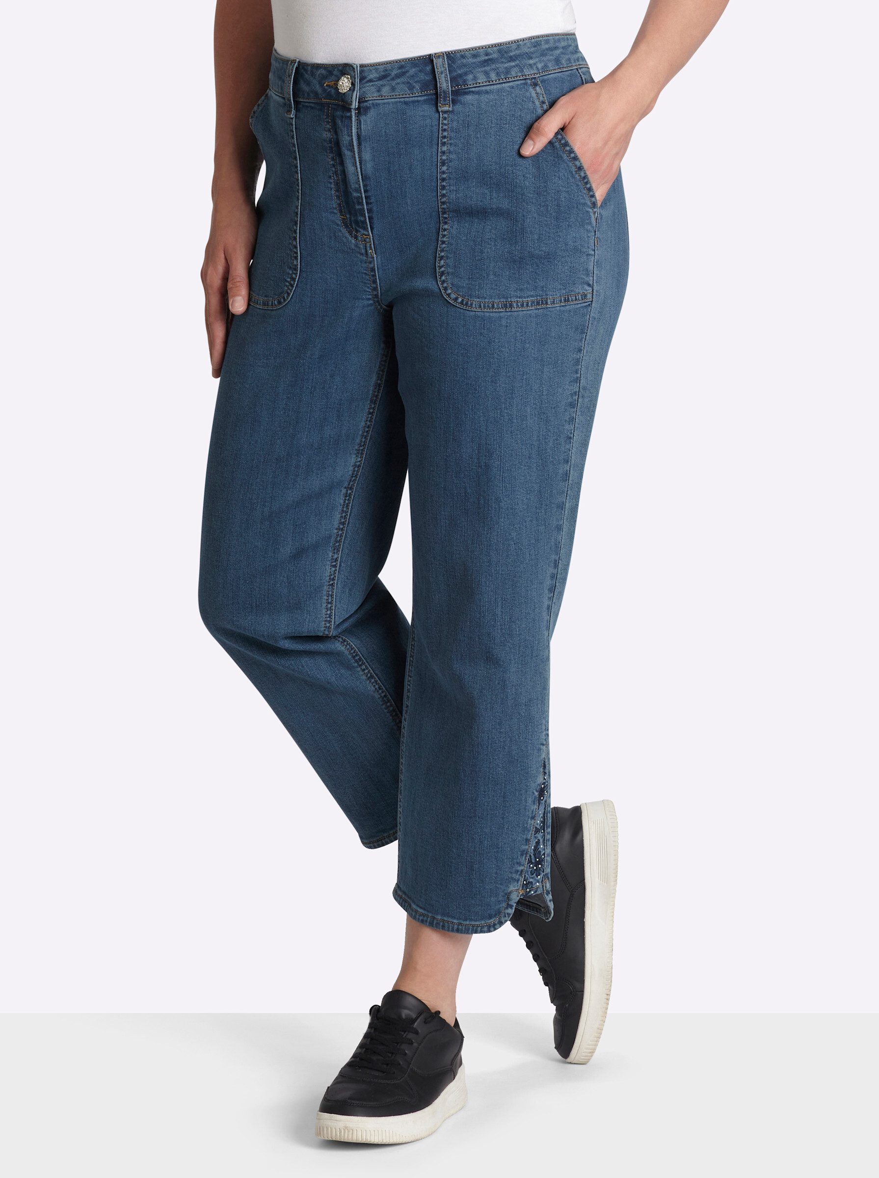 Sheego Jeansshorts 7/8-Jeans