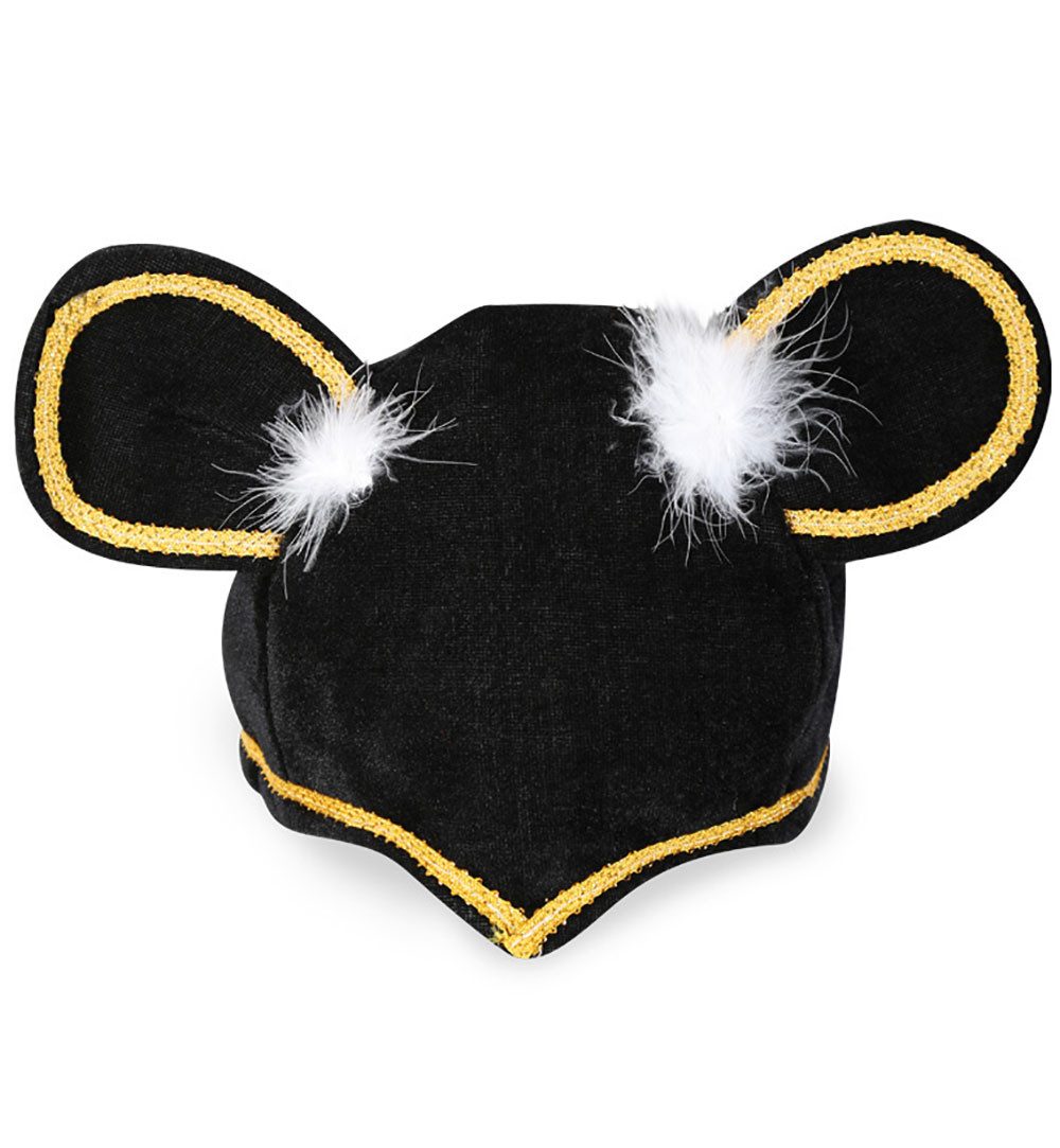 Fries Kostüm Maus Mäuse Hut Kappe Schwarz Halloween Fasching Karneval Party 57 cm