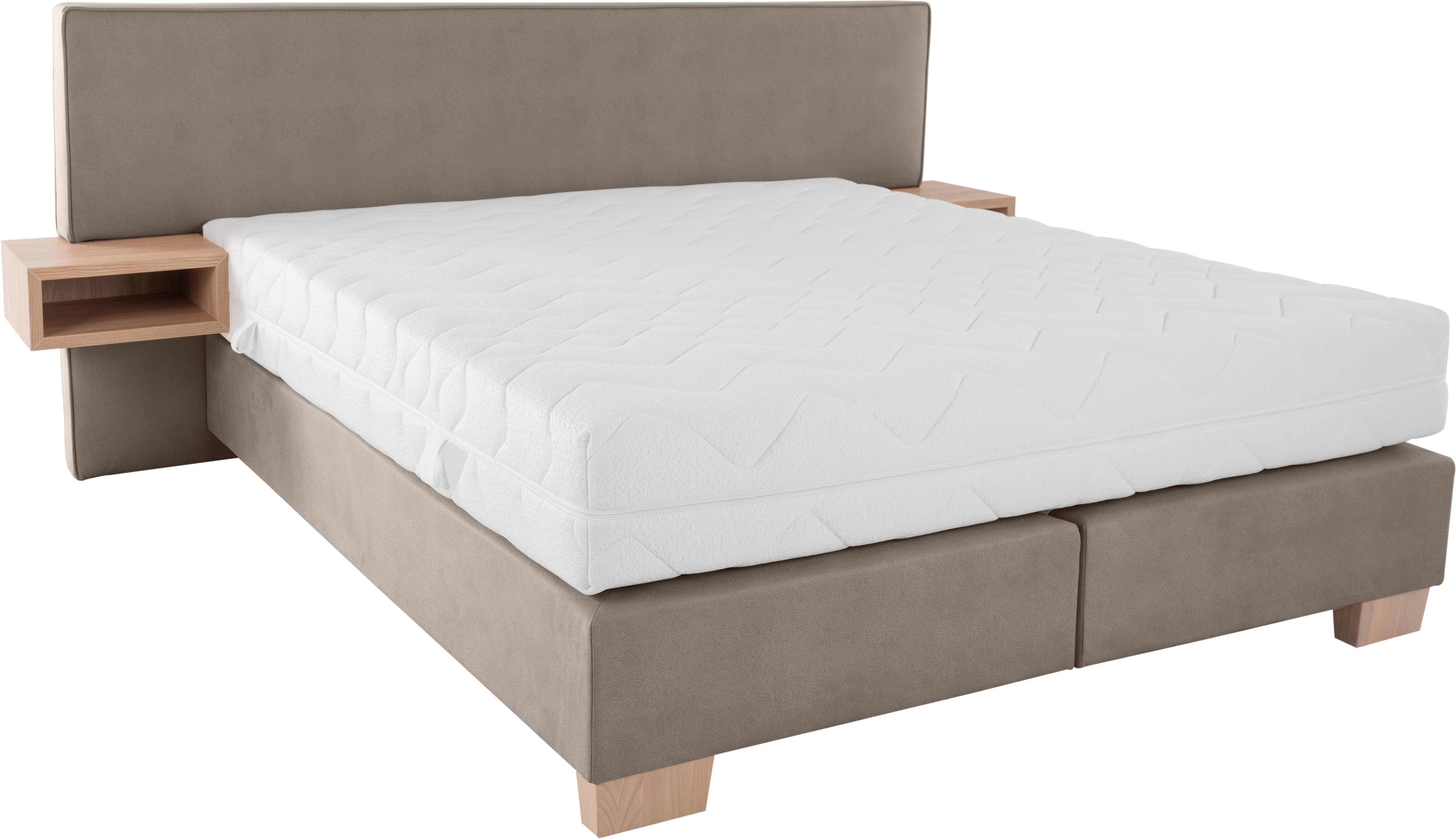 alina Boxspringbett Daria, integrierte Nachttische und Matratze, unterschiedliche Ausführungen
