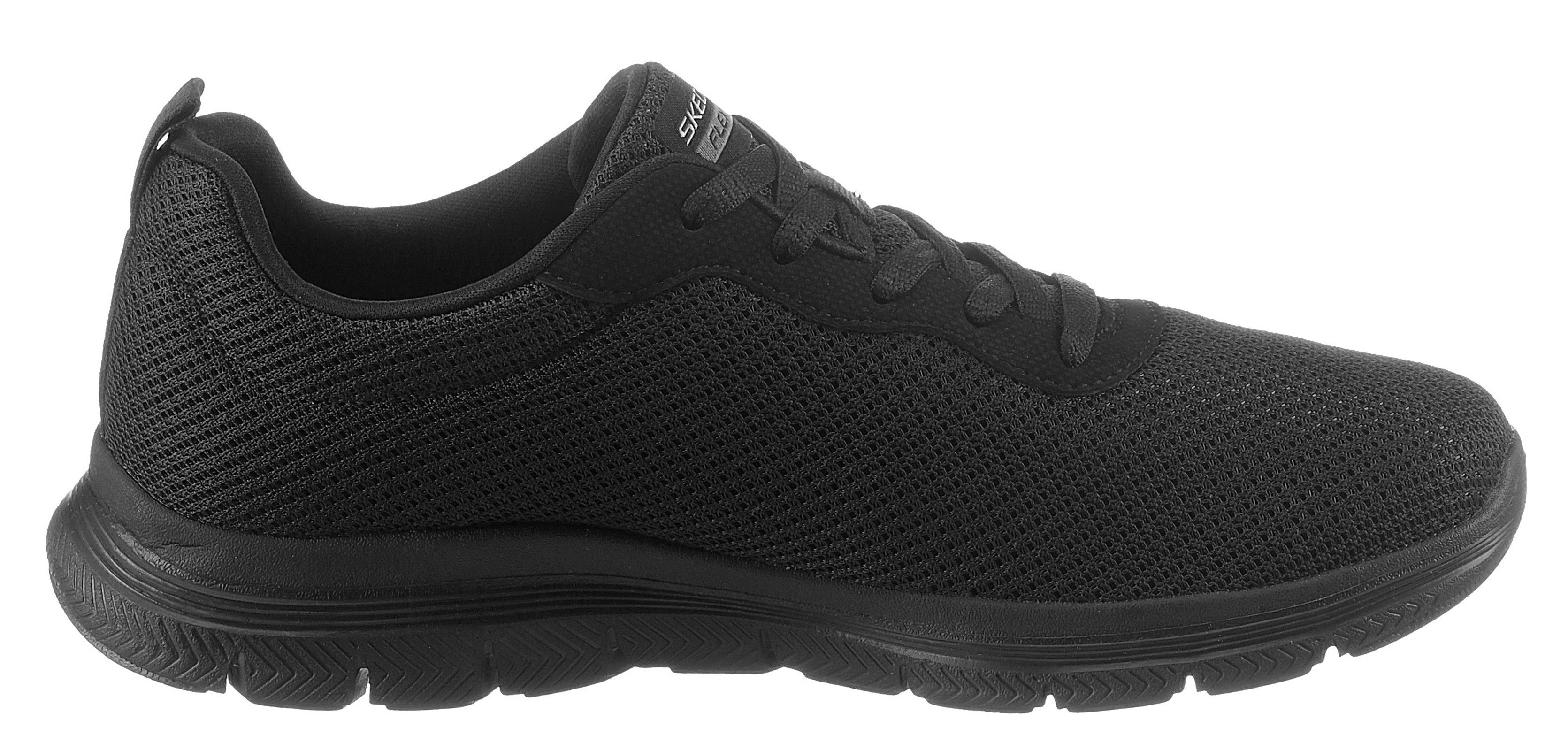 Sneaker schwarz FLEX Foam Memory BRILLINAT mit Ausstattung VIEW Skechers Air-Cooled 4.0 APPEAL