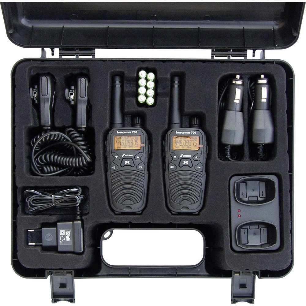 Stabo Walkie Talkie Stabo freecom 700 20701 PMR-Handfunkgerät 2er Set