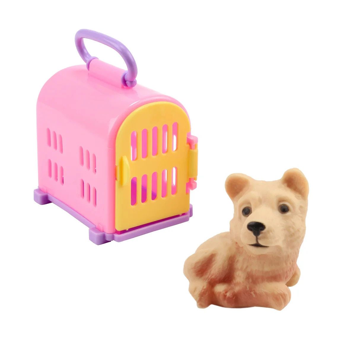 Toi-Toys Spielwelt LAUREN Welpe 4 Stück Hunde Spielset mit Zubehör und Tragekoffer, Vier flexible Welpen