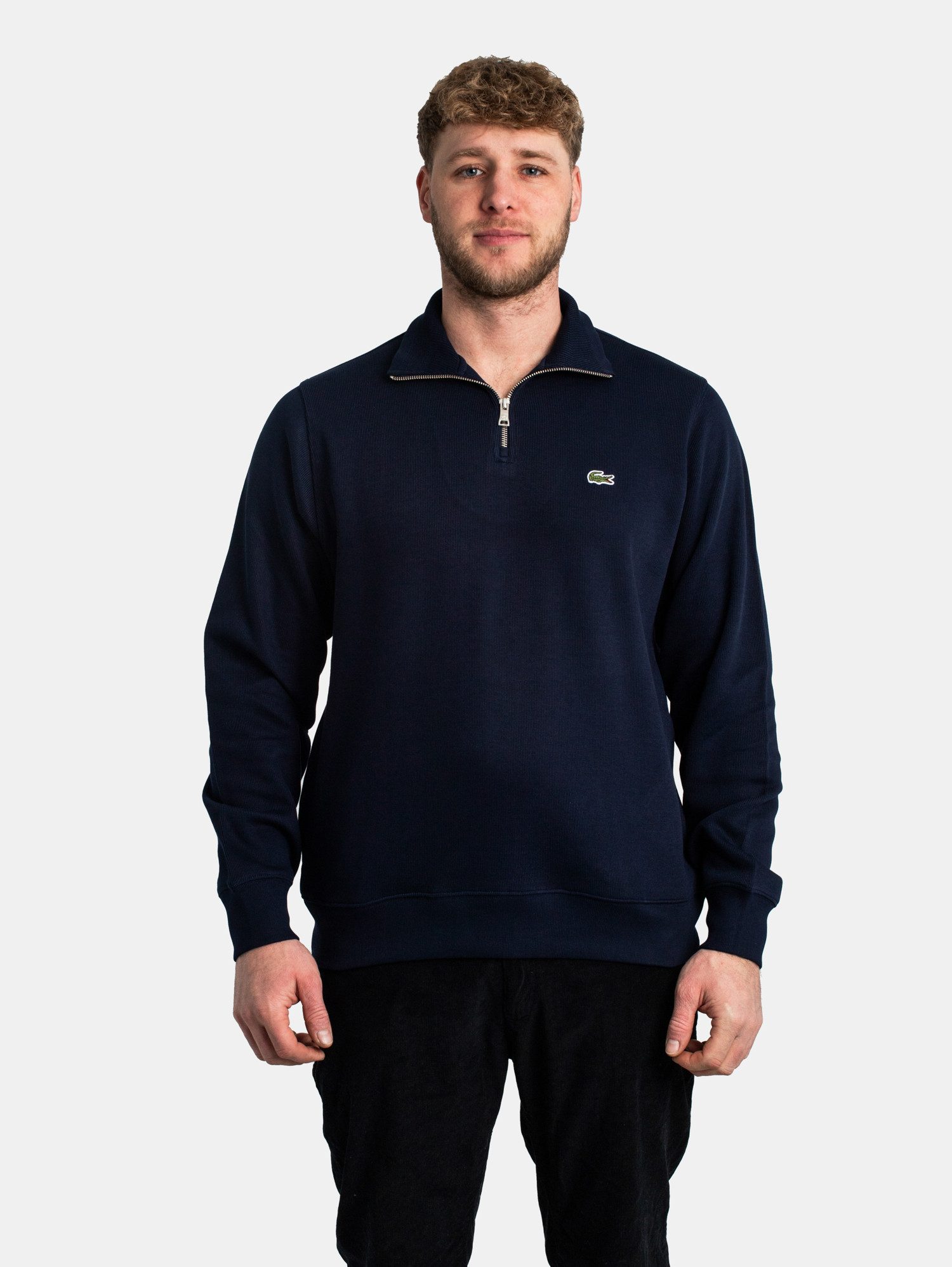 Lacoste Sweatshirt Lacoste Small Logo 1/4-Zip Sweater günstig online kaufen