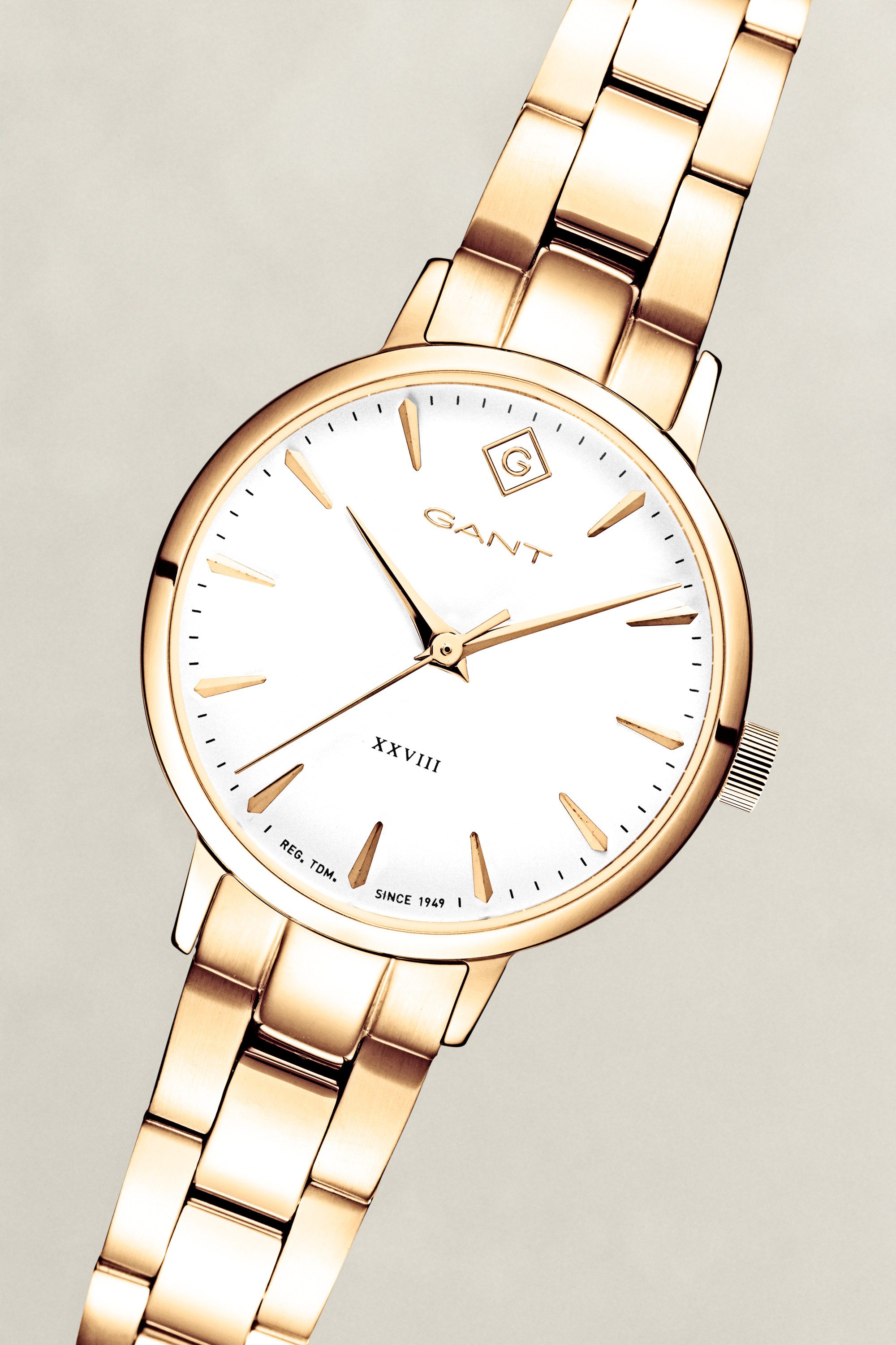 Gant Quarzuhr Park Avenue 28 G126004, Armbanduhr, Damenuhr, Edelstahlarmband, analog