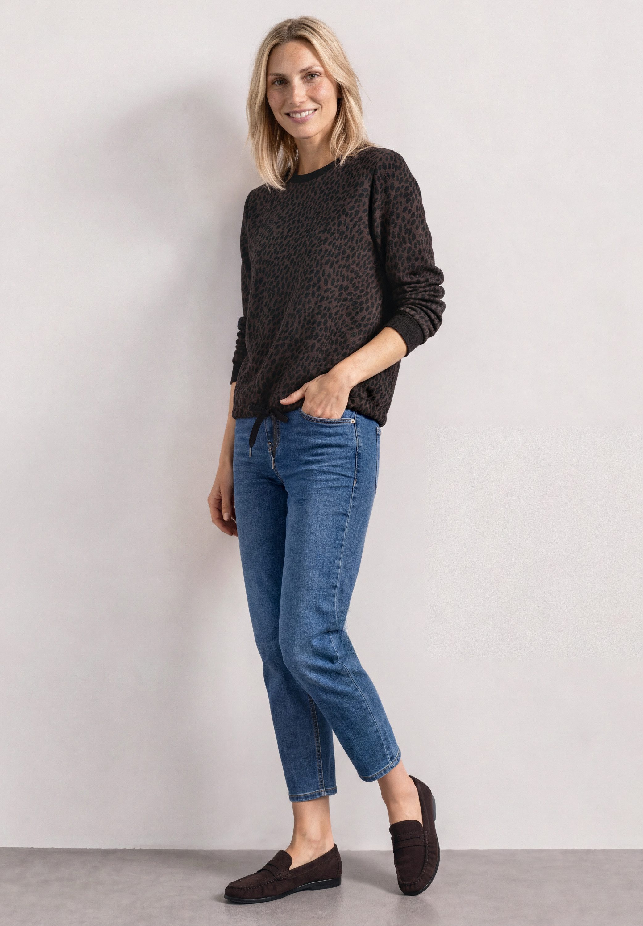 STREET ONE Sweatshirt mit Leomuster