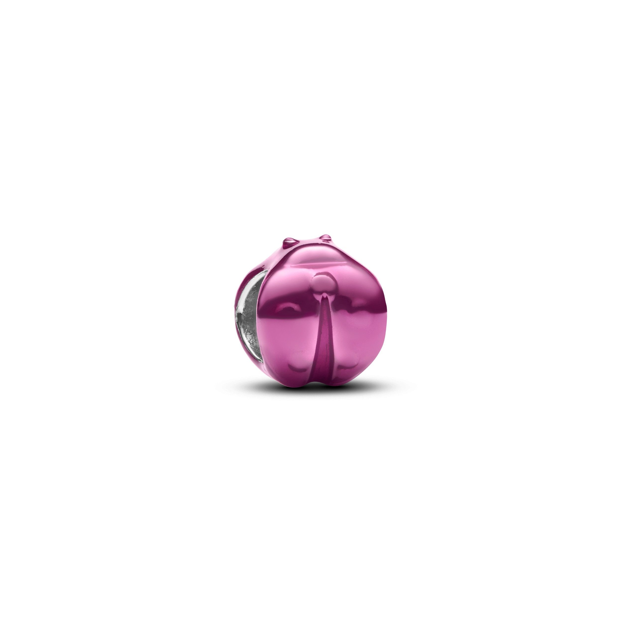 Pandora Charm-Einhänger Pandora Mini-Charm Rosafarbener Marienkäfer Sterling-Silber 794905C01