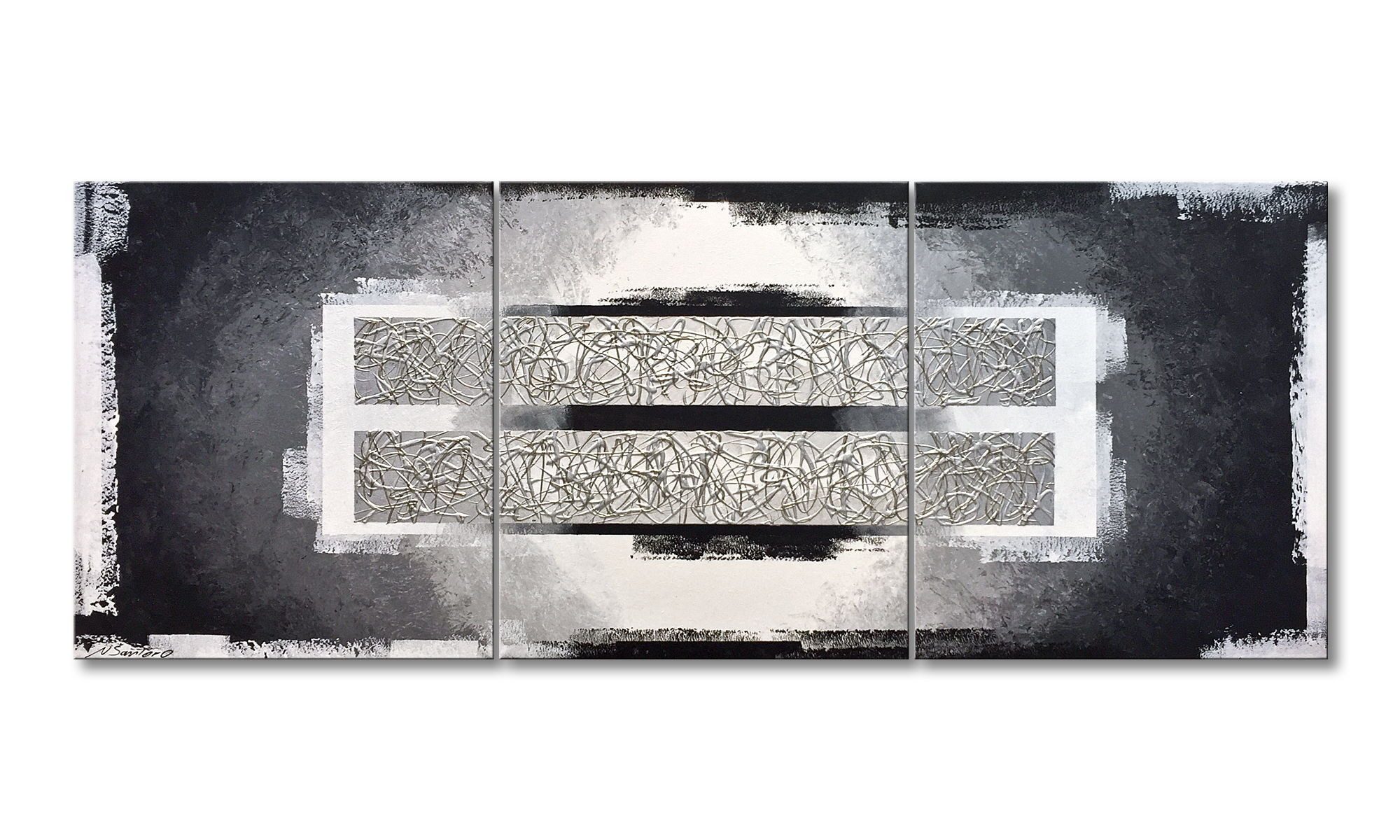 WandbilderXXL Gemälde Aboiled Light 180 x 70 cm, Abstraktes Gemälde, handgemaltes Unikat