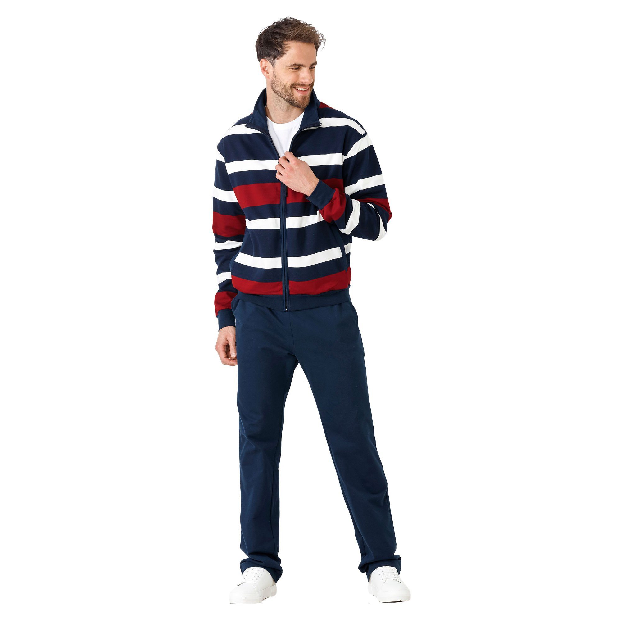 Hajo Sweatshirt Herren Trainingsanzug Baumwolle günstig online kaufen