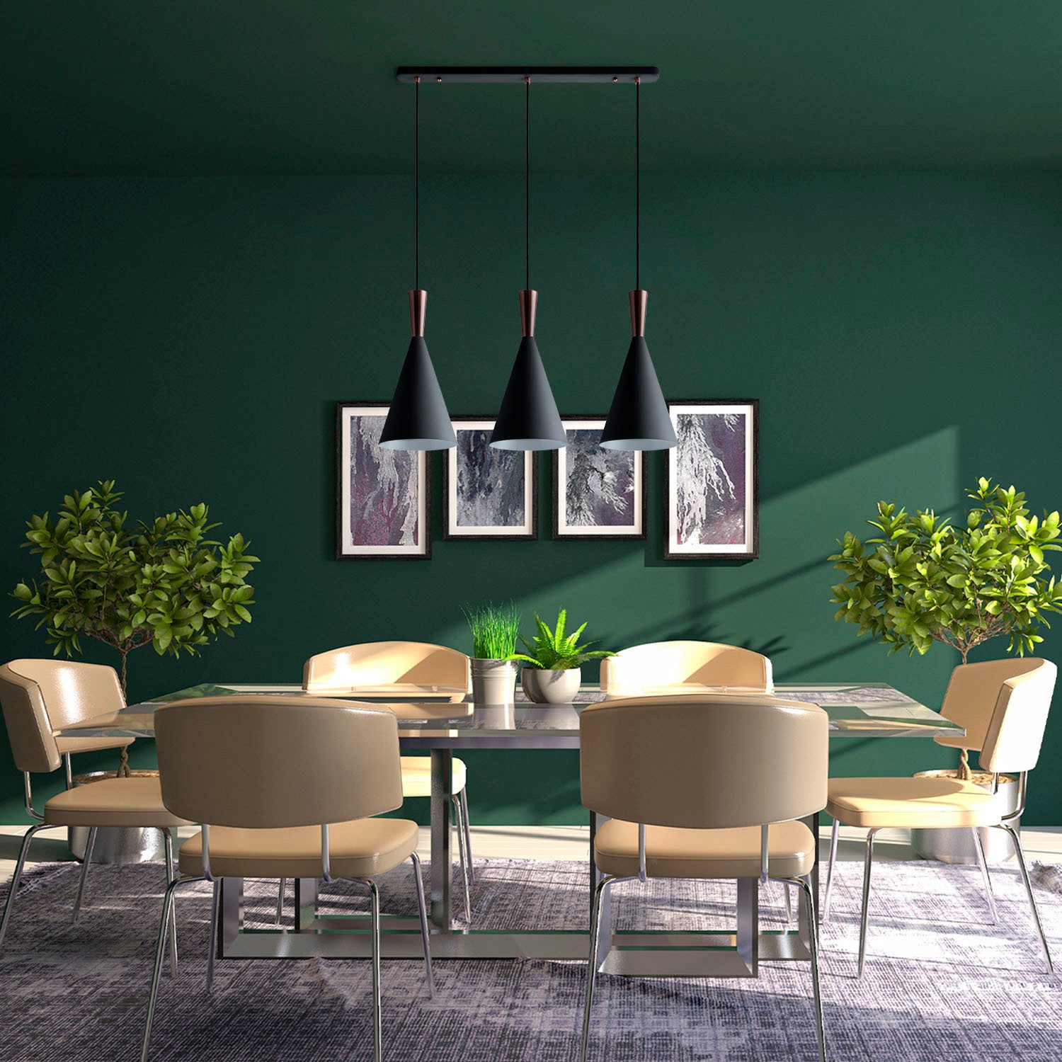 Paco Home Pendelleuchte JULIET, ohne Leuchtmittel