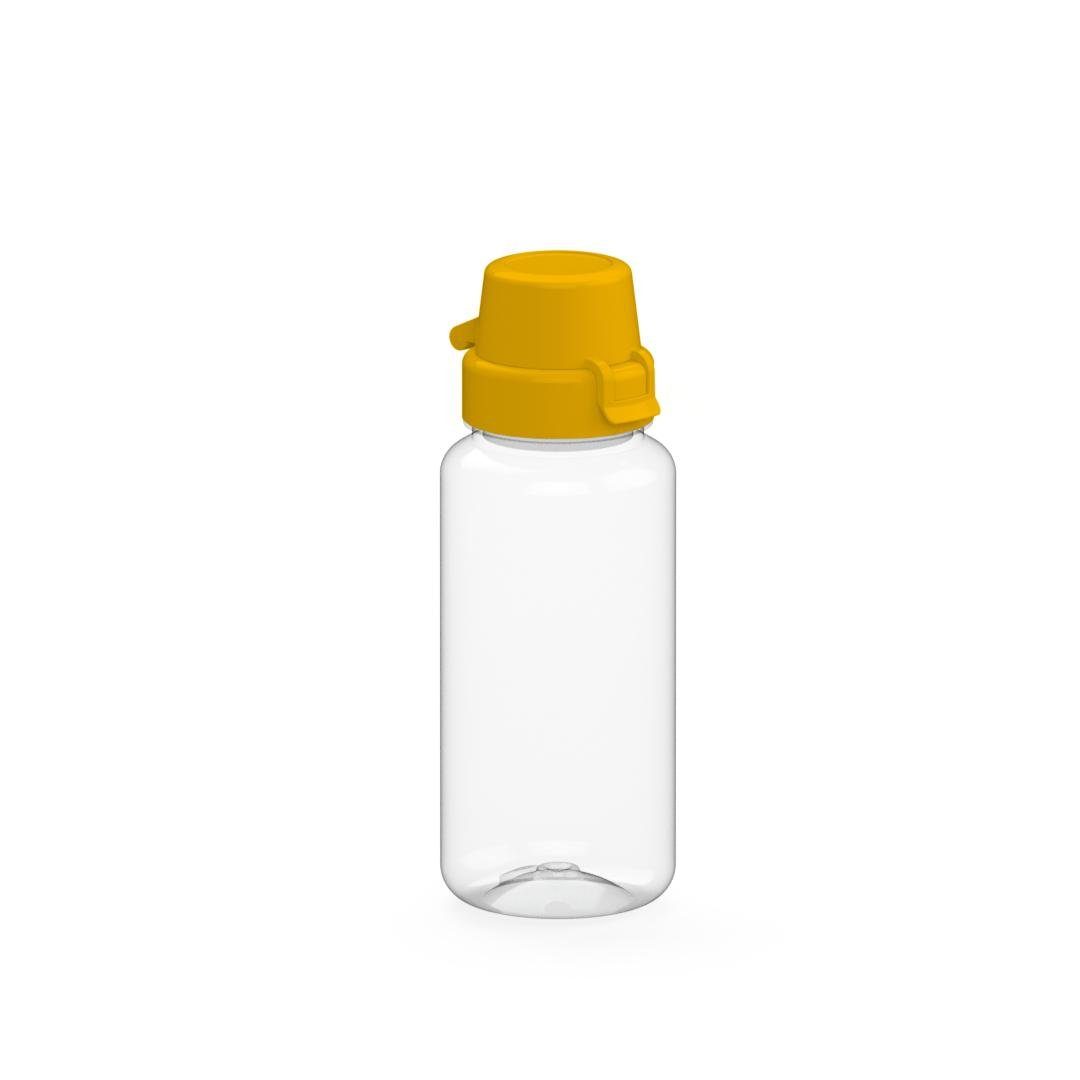 elasto Trinkflasche 0,4 L Wasserflasche "School" Tritanflasche inklusive Deckel, Made in Germany, BPA-frei, Sportflasche, kohlensäurehaltige Getränke