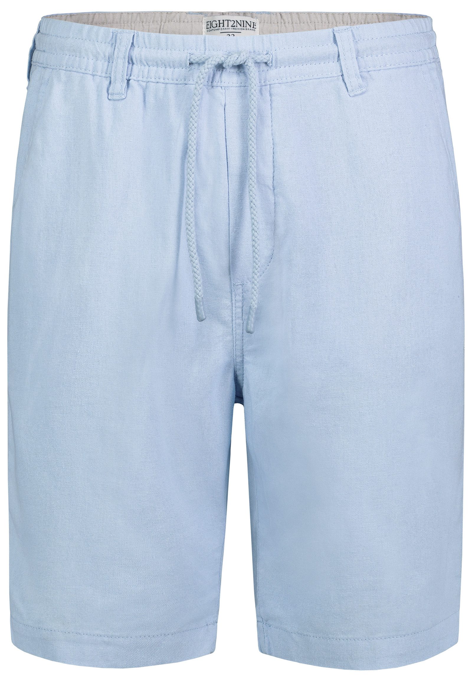 Eight2Nine Chinoshorts Leinen Chino Elastischer Bund mit Kordelzug Canvas-B günstig online kaufen
