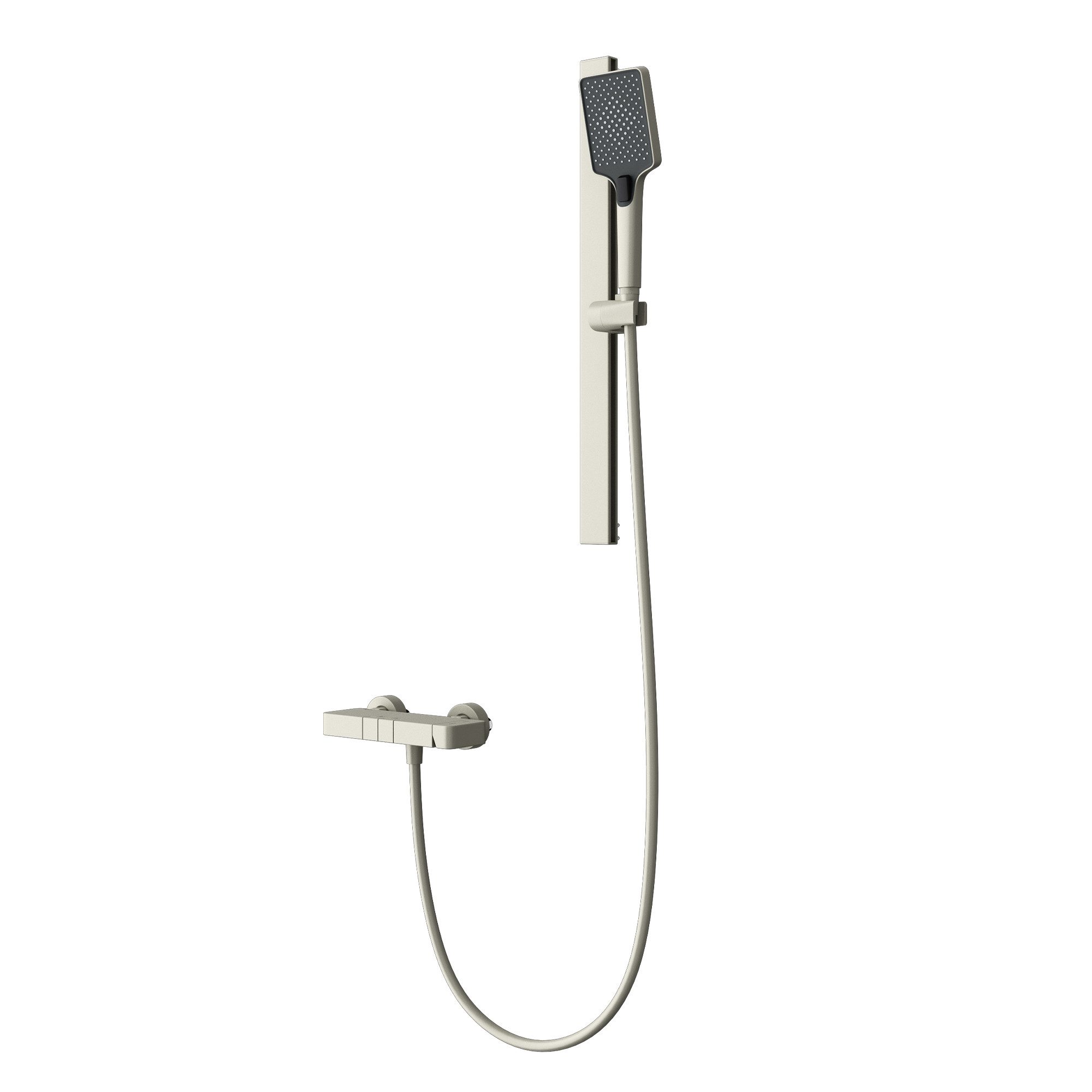 doporro Duschsystem Duscharmatur Komplettset 70 cm Aluminium Duschstange Duschsystem10, 3 Strahlart(en)