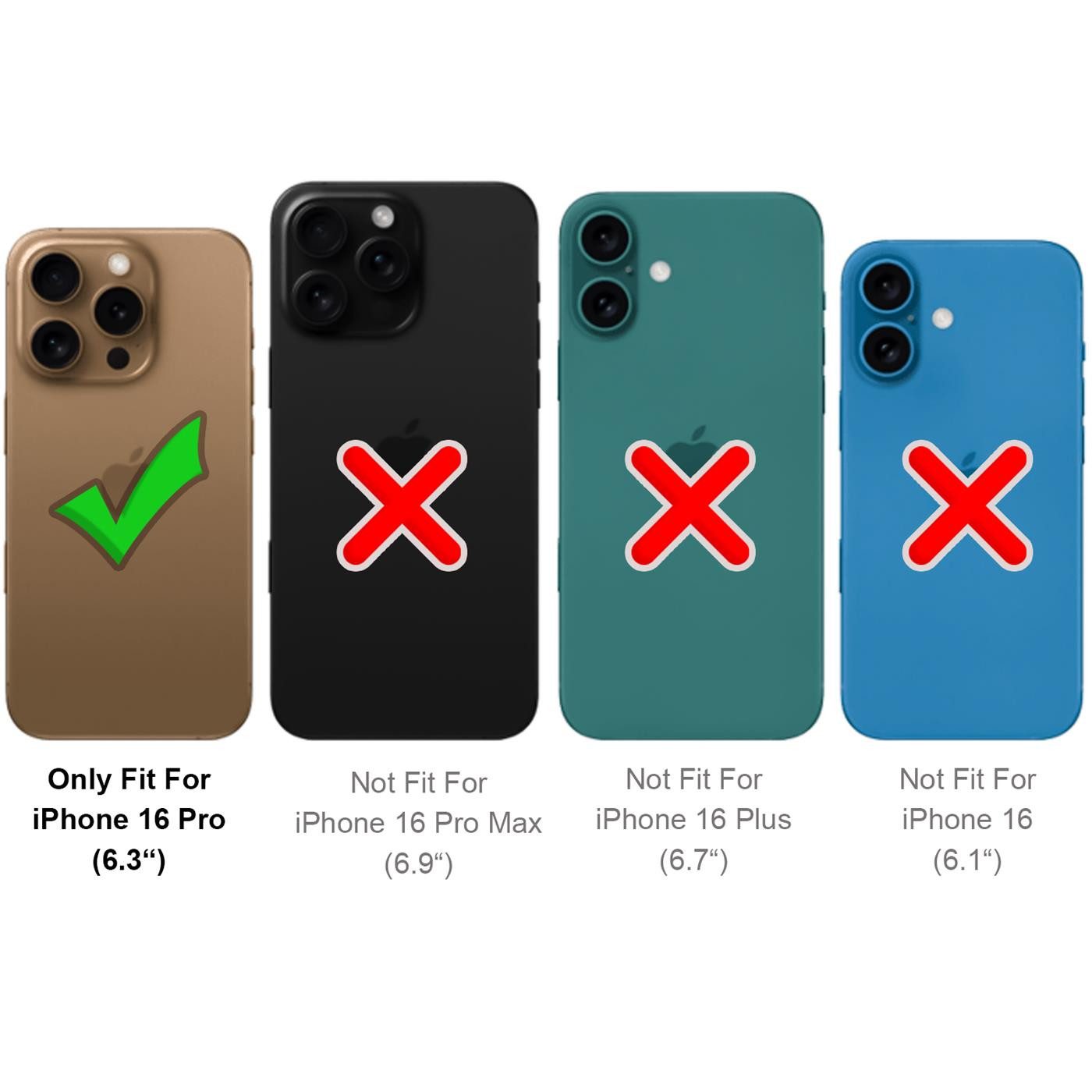 CoolGadget Handyhülle Carbon Handy Hülle für Apple iPhone 16 Pro 6,3 Zoll, robuste Telefonhülle Case Schutzhülle für iPhone 16 Pro Hülle