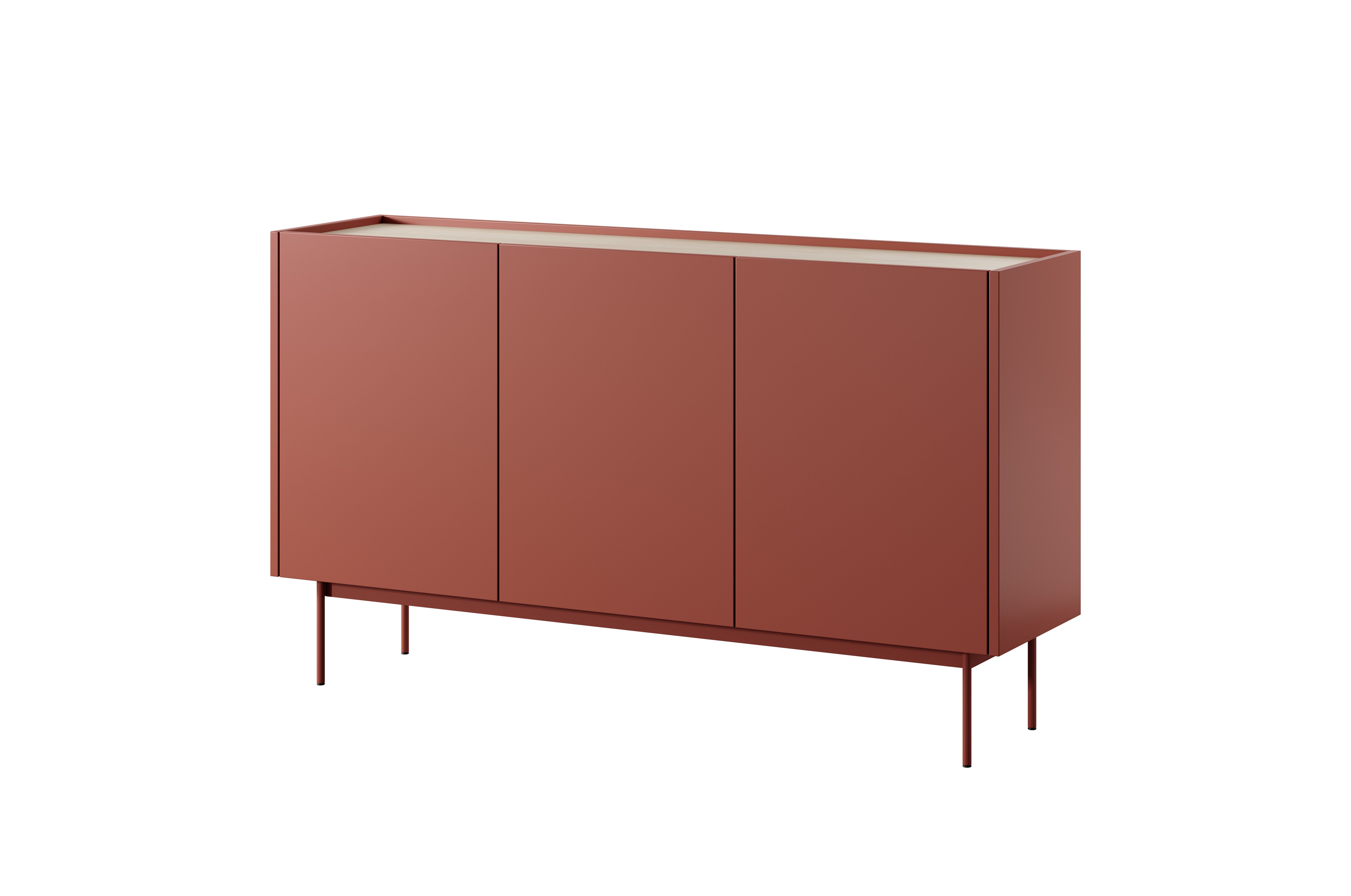 MOEBLO Kommode Zinnia (Sideboard Wohnzimmer Kommode Schlafzimmer, Komodenschrank Highboard), 144x83x37