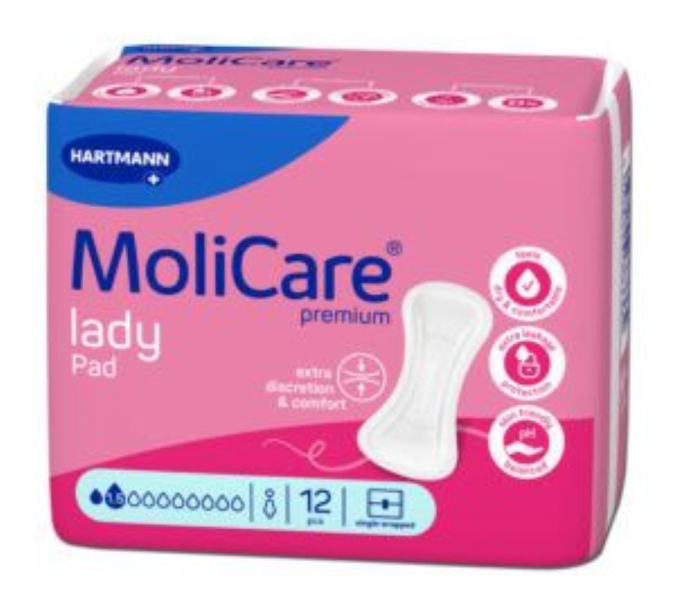PAUL HARTMANN AG Inkontinenz-Einlage Molicare Premium Lady Pad 1,5 Tropfen, 16-St.