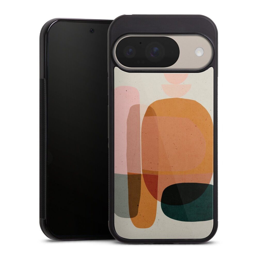 DeinDesign Handyhülle Farbe bunt Abstrakt Abstract Blush, Google Pixel 9 Gallery Case Glas Hülle Schutzhülle 9H Gehärtetes Glas