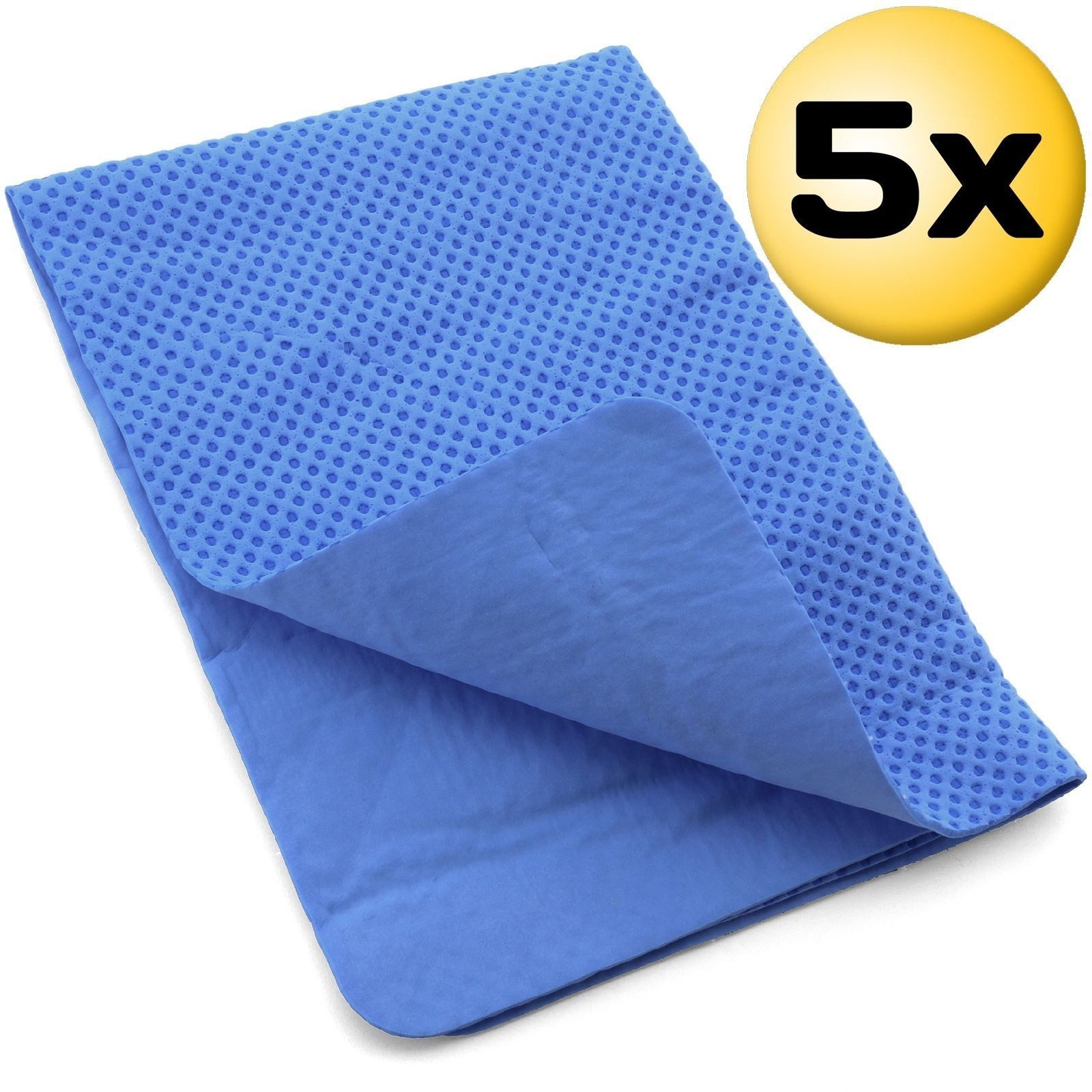 Mannol 5 x Kunstledertuch 43 x 32 cm Typ 9811 Reinigungstuch (Kunstleder, 5-tlg)