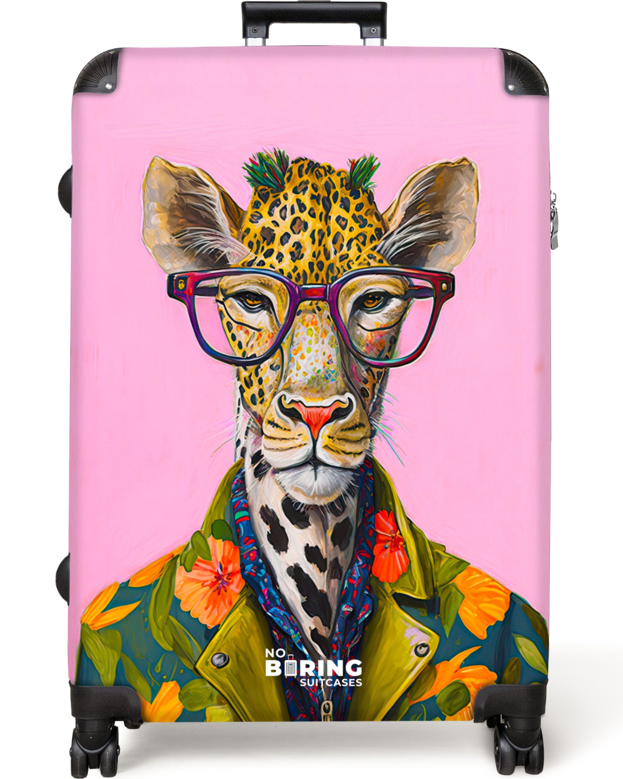 NoBoringSuitcases.com© Hartschalen-Trolley Tiere - Giraffe - günstig online kaufen