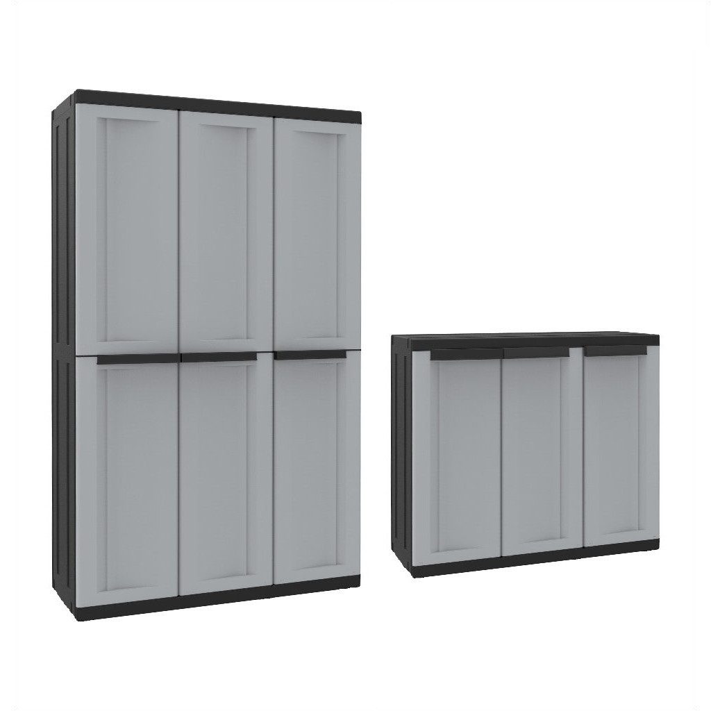 Kreher Mehrzweckschrank Dreitüriger Kunststoffschrank 'C-Twist' (Modell günstig online kaufen