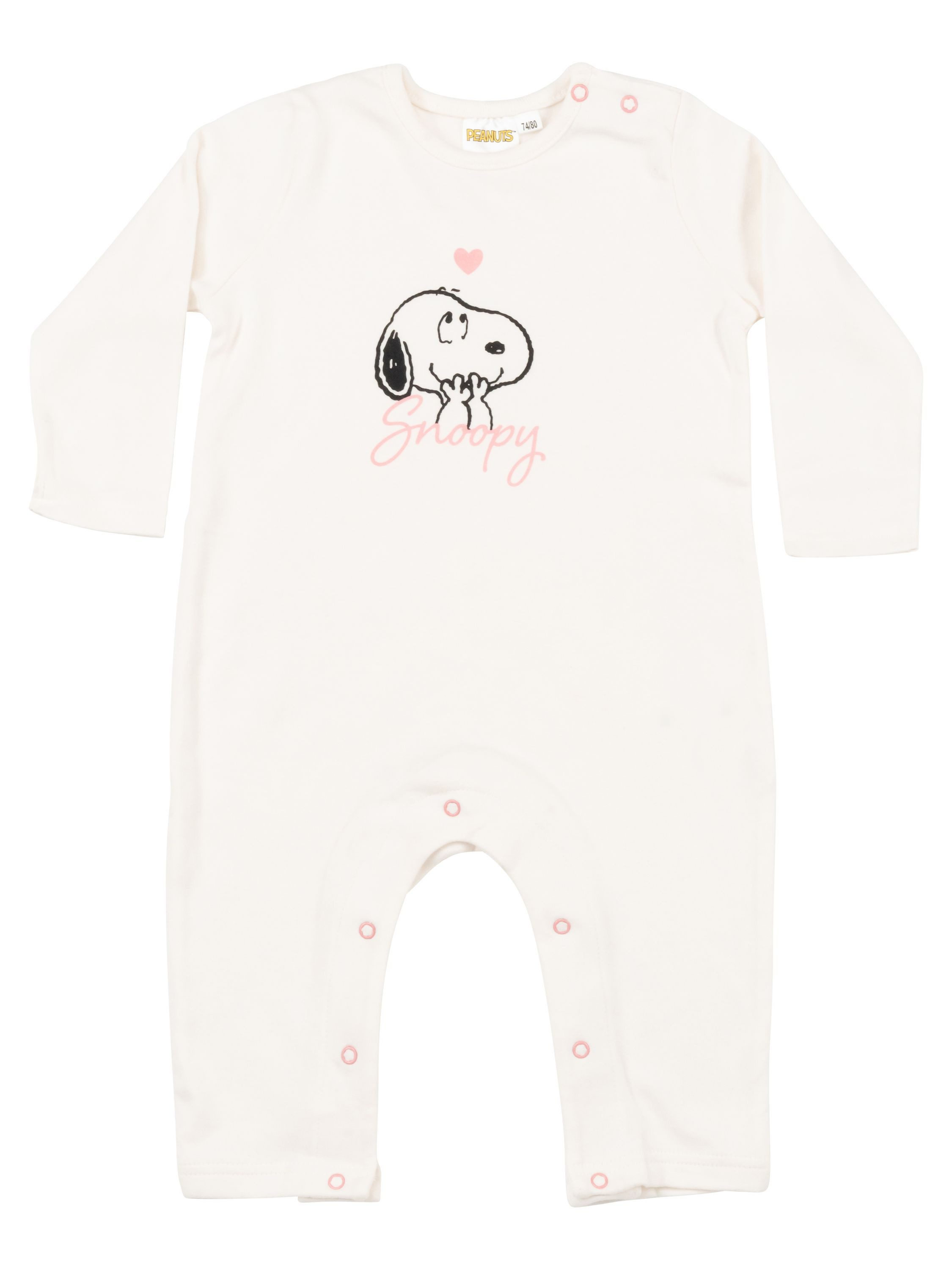 United Labels® Overall Peanuts Snoopy Baby Strampler Overall Einteiler Langarm
