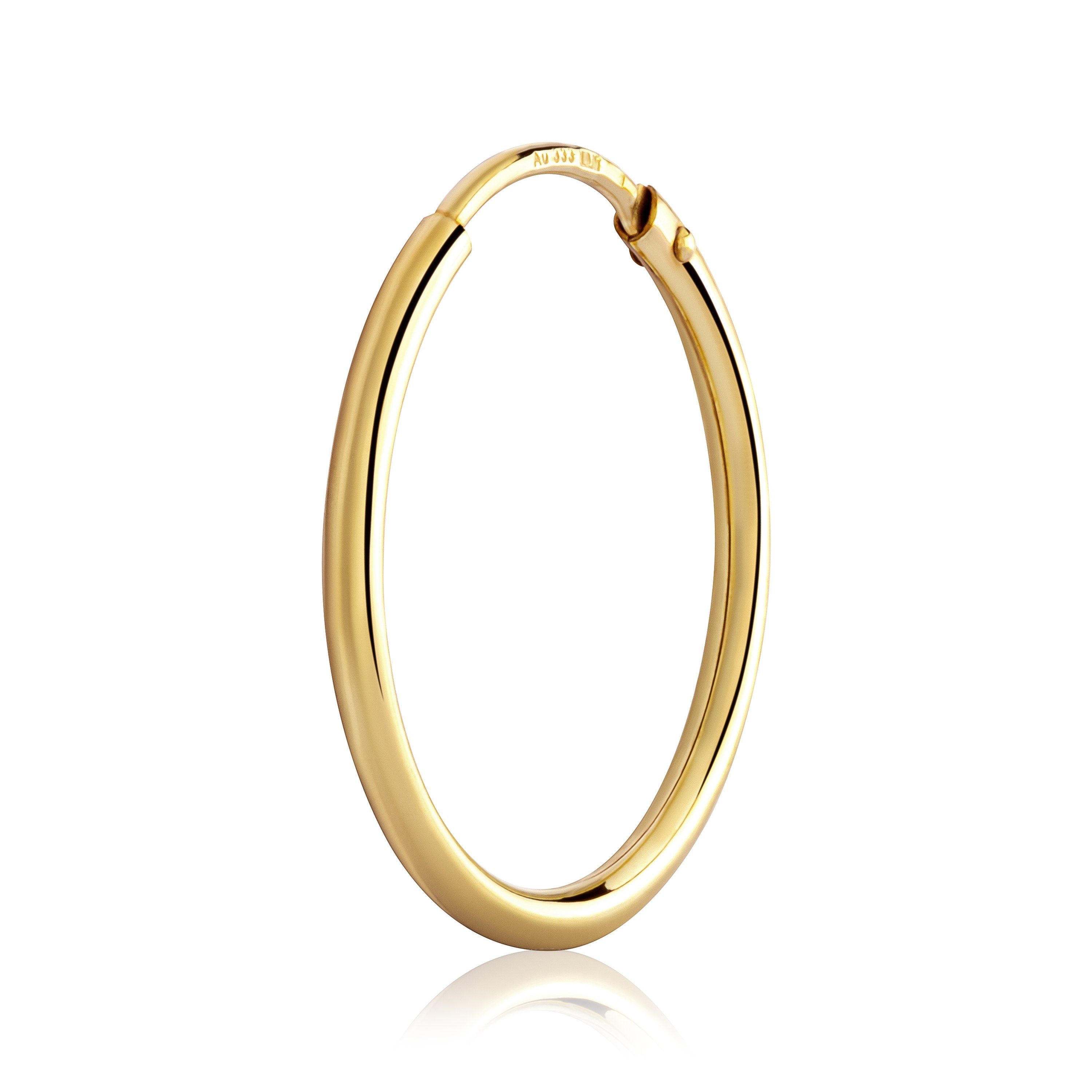 Single-Creole Einzel 20mm Creole 333 Gelbgold 8 Karat gold Ohrri