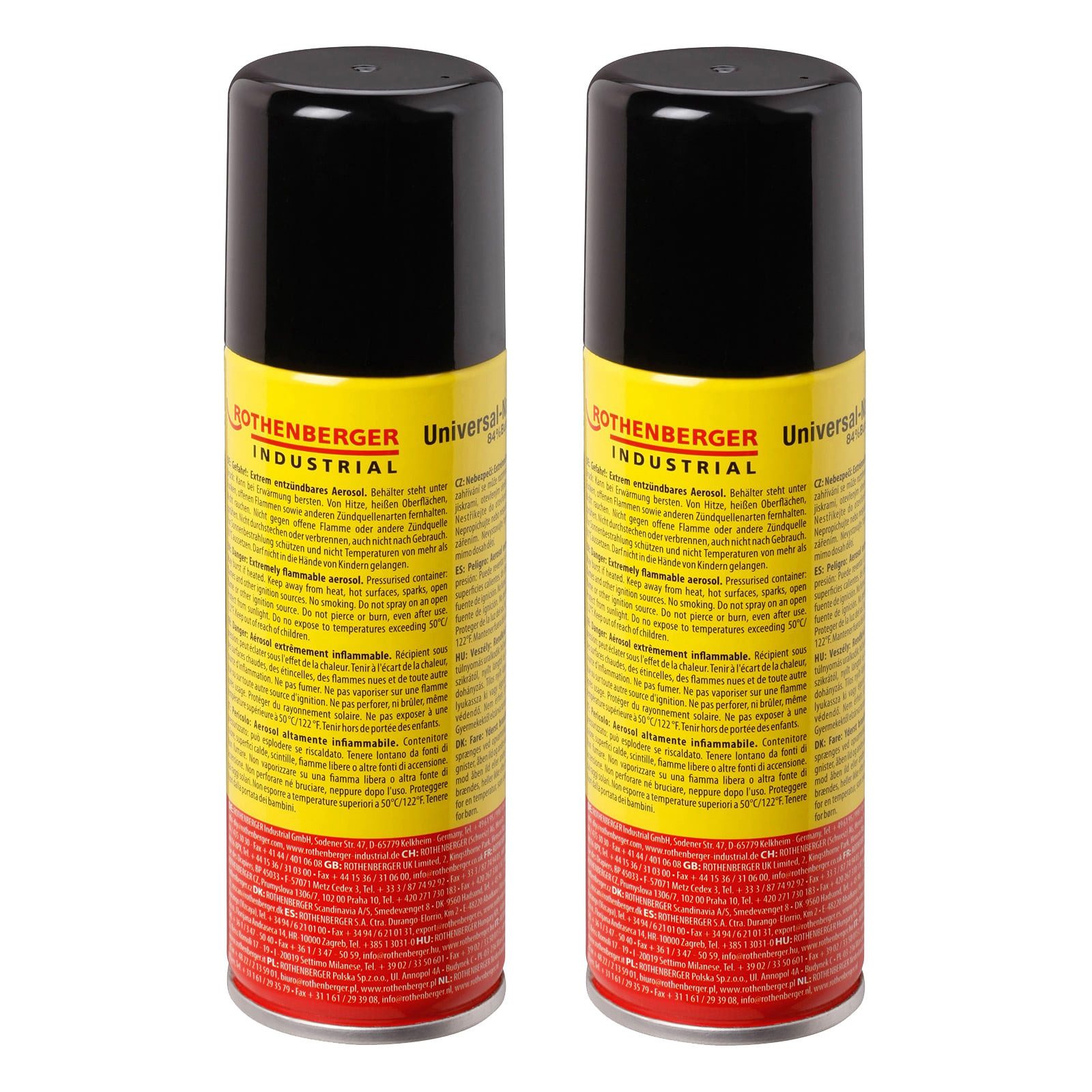 Rothenberger Industrial Gaskartusche ROTHENBERGER Industrial 2x Gaskartusche Universal 56 g 100 ml - 100000