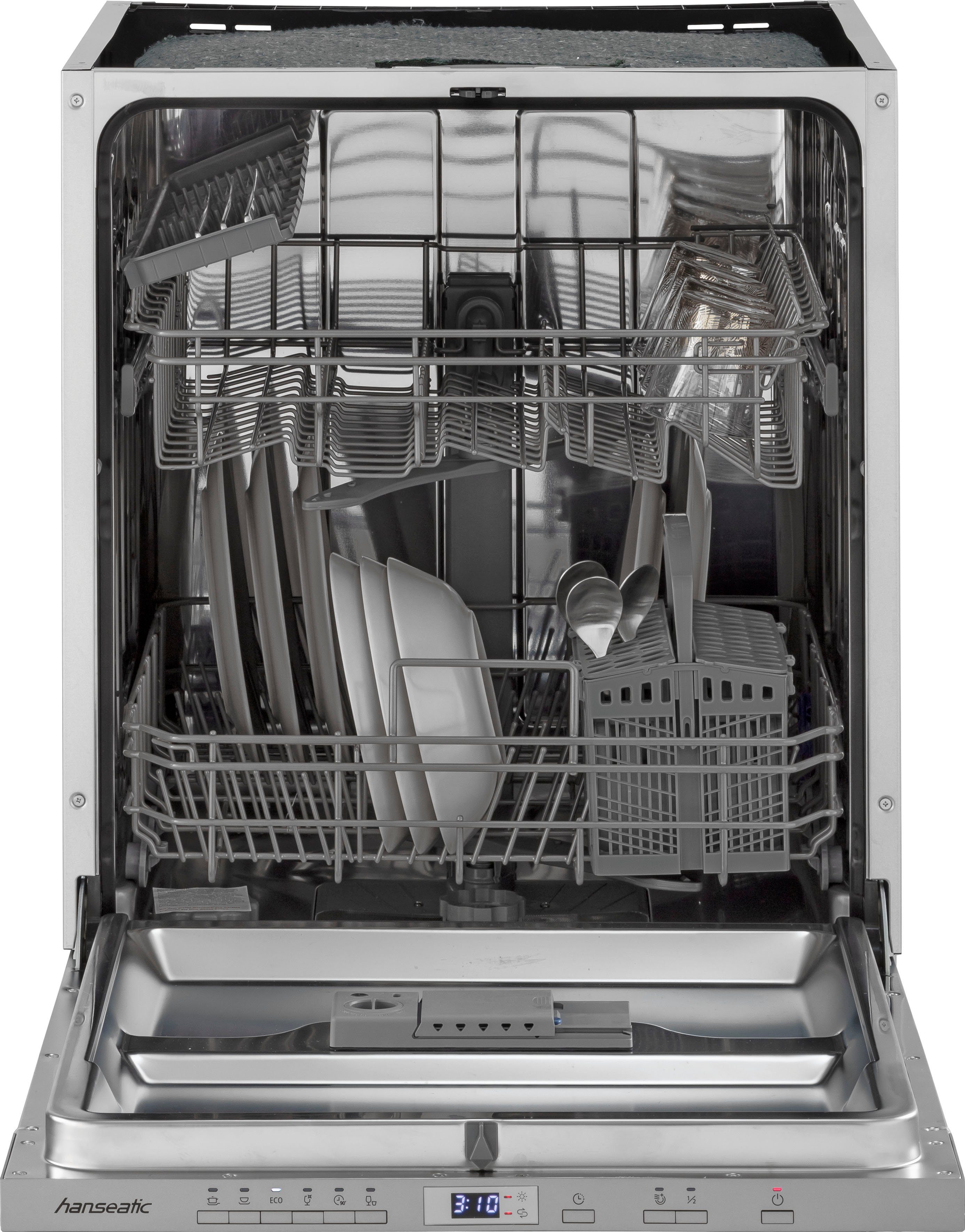 OPTIFIT Küchenzeile Iver, 300 cm weiß der | Marke breit, weiß inklusive Elektrogeräte HANSEATIC seidenglanz