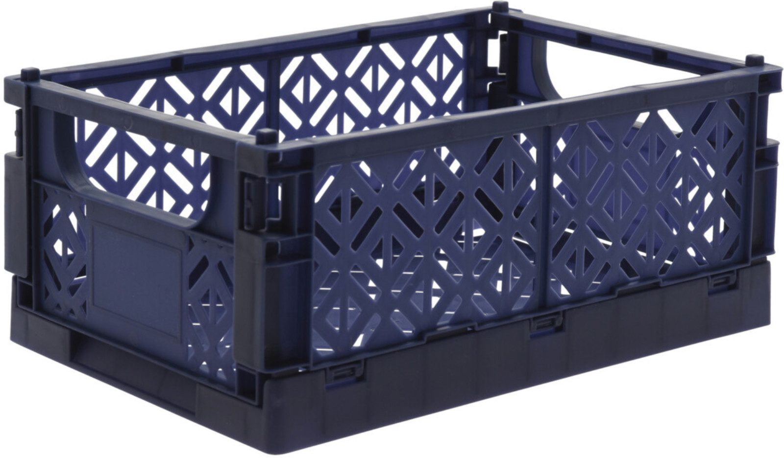 Koopman Klappbox Transportbox Kleinteilebox Faltbox 25x16x10cm 2 er Set, Blau, Faltbar, Kunststoff, Tragegriffe, Stabil – Bild 2 von 5