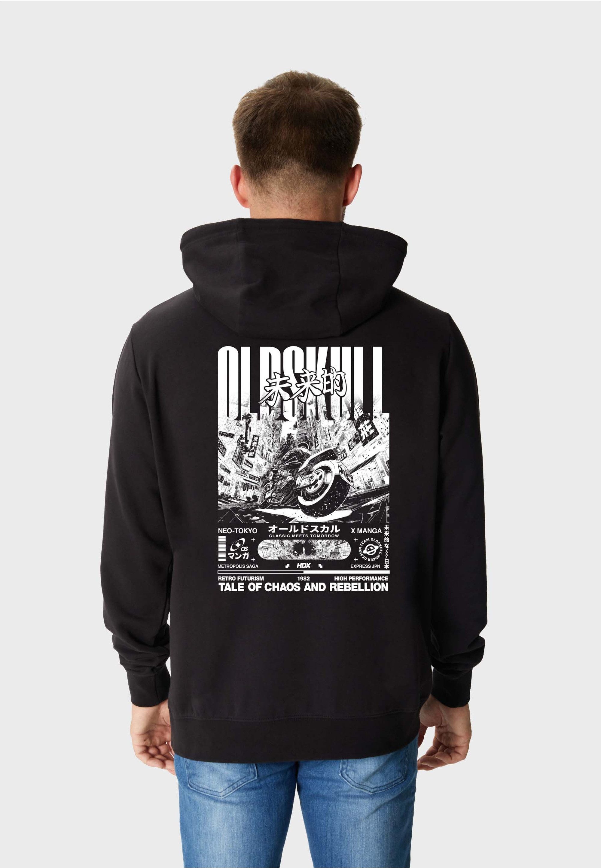 Oldskull Kapuzensweatshirt ASIAN FUTURISM RIDER (1-tlg) mit angesagtem Back günstig online kaufen