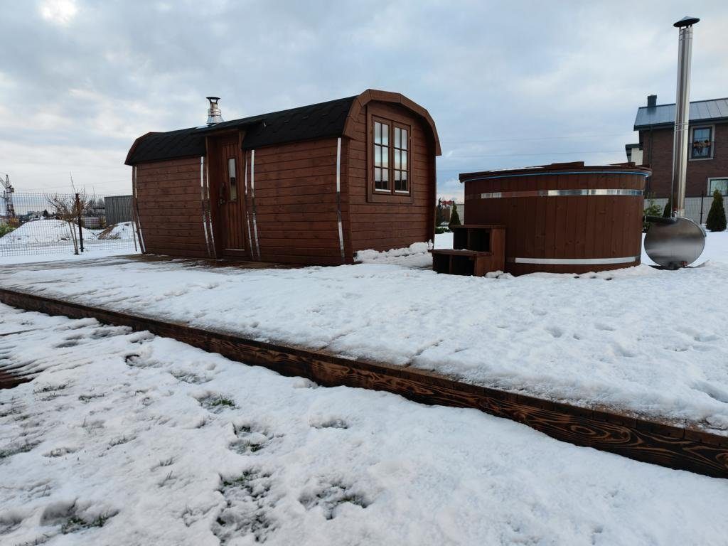 Sauna Außensauna Saunahaus Panorama Neue Zimmer 2 Holz Kiefernholz