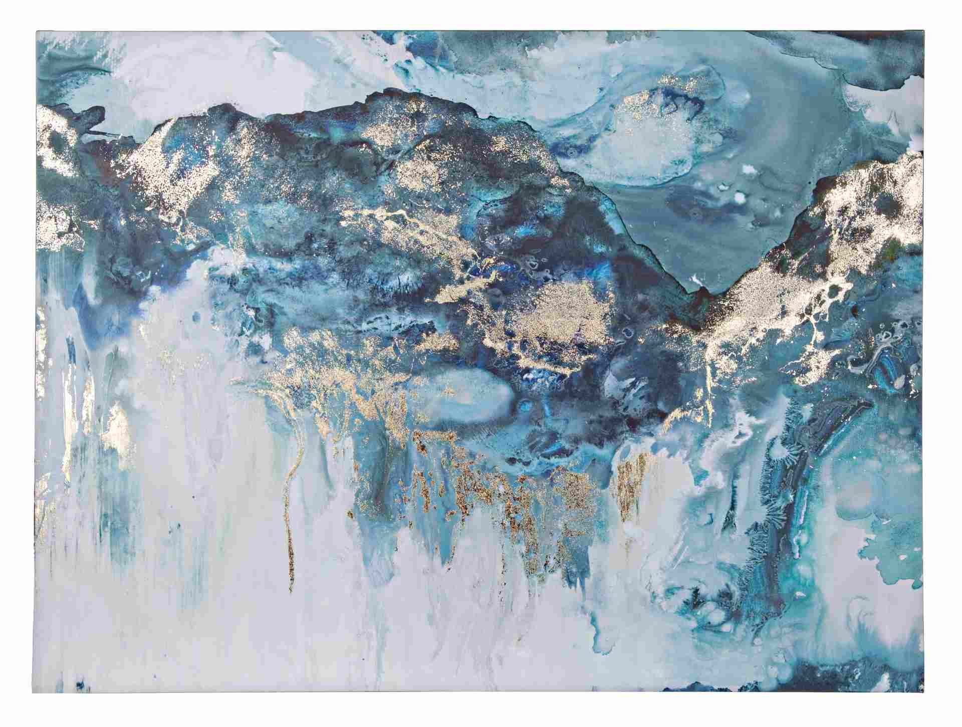 Feeling4Home Bild Gemälde Glacier, 120x90 cm