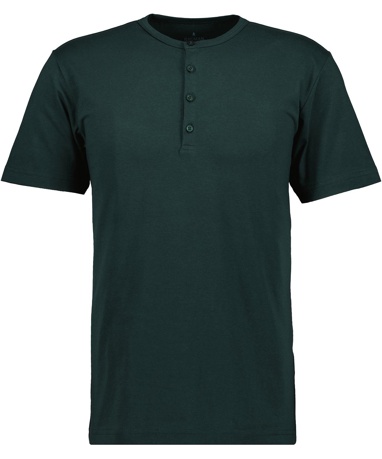 RAGMAN Henleyshirt Dunkelgrün-386