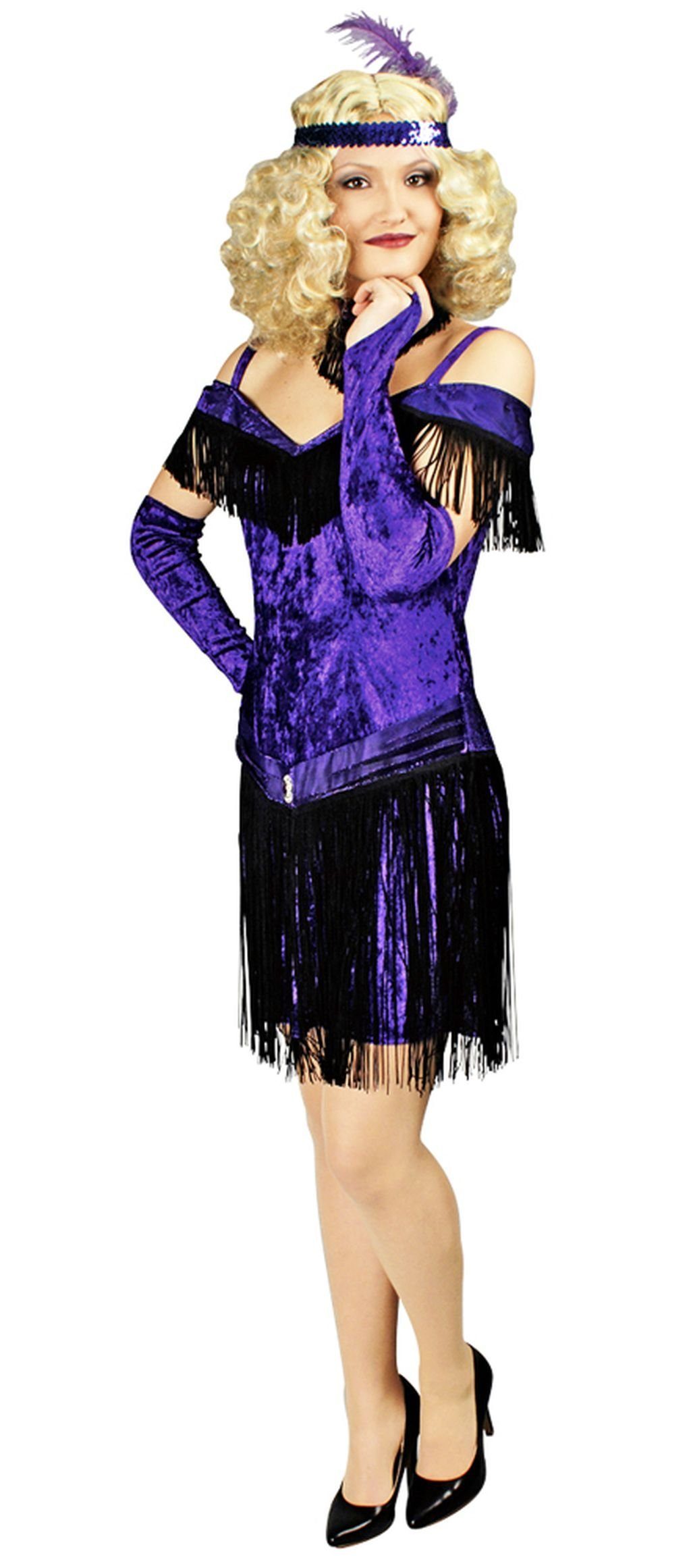 Das Kostümland Kostüm Charleston Kostüm Colette Fransenkleid günstig online kaufen