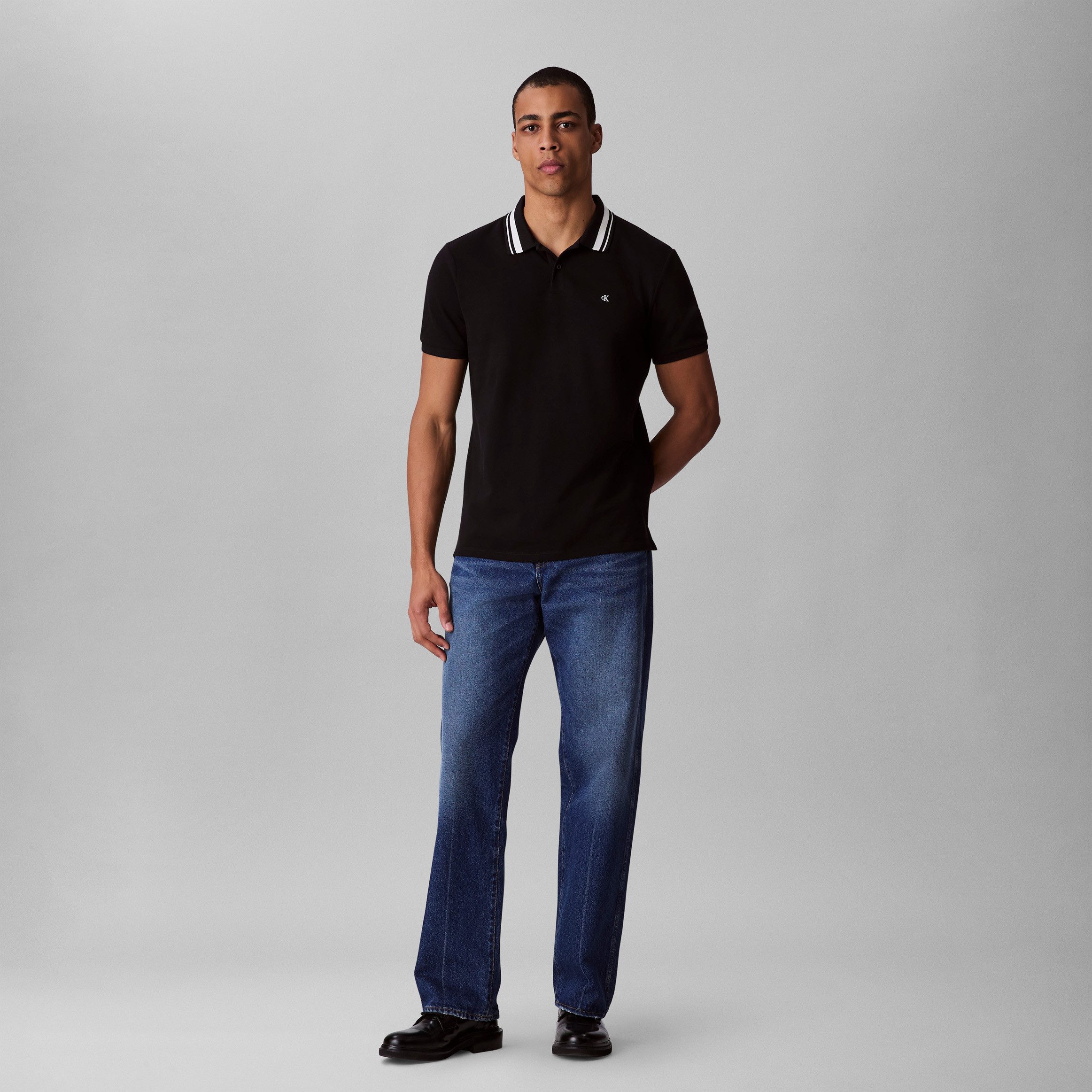 Calvin Klein Jeans Poloshirt SS CSL PQ CLSSC TPPD Mit Rundhalsausschnitt – Bild 4 von 5