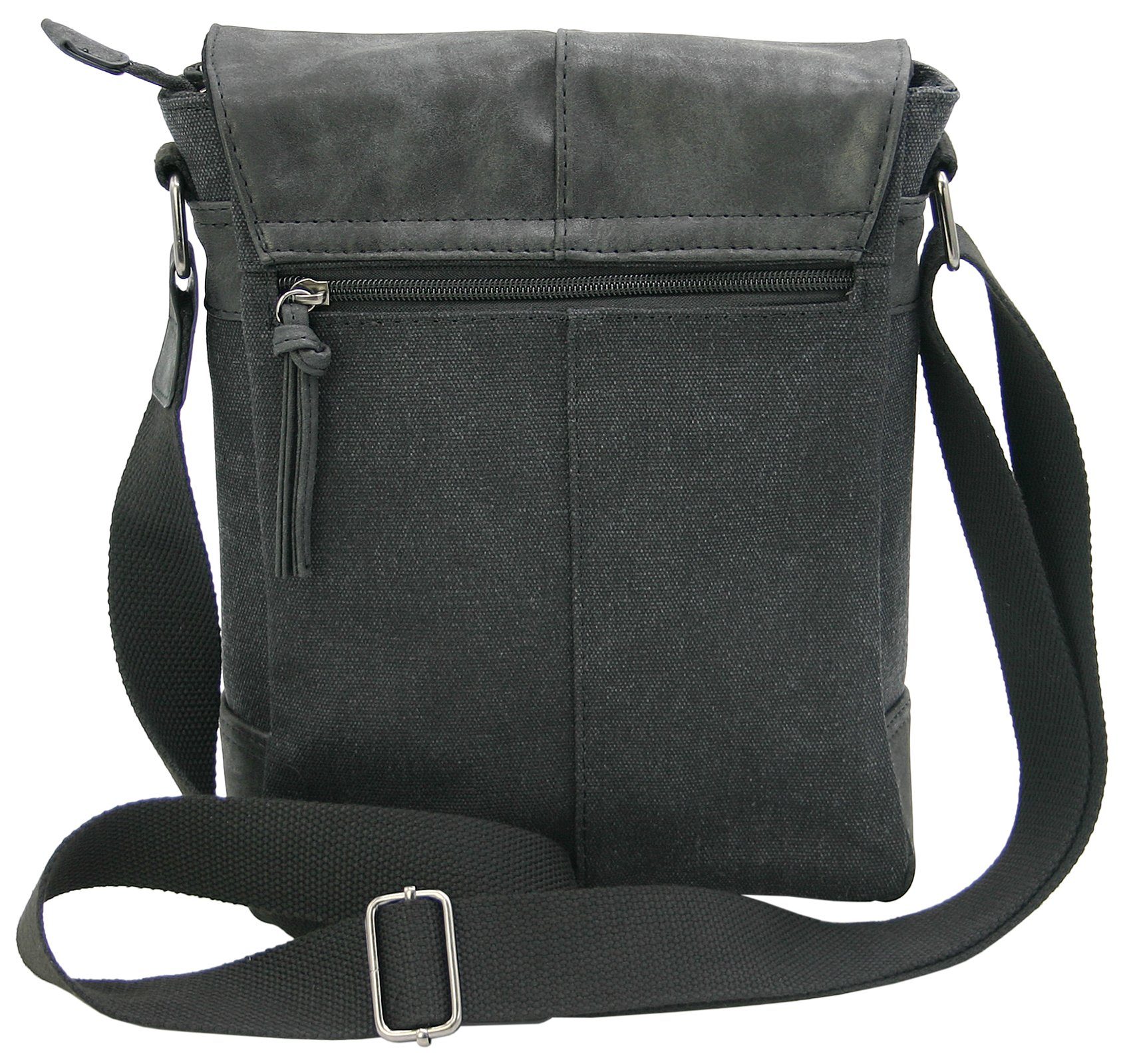 J JONES JENNIFER JONES Schultertasche Umhängetasche aus Canvas - Messenger Bag in 3 Größen – Bild 5 von 5