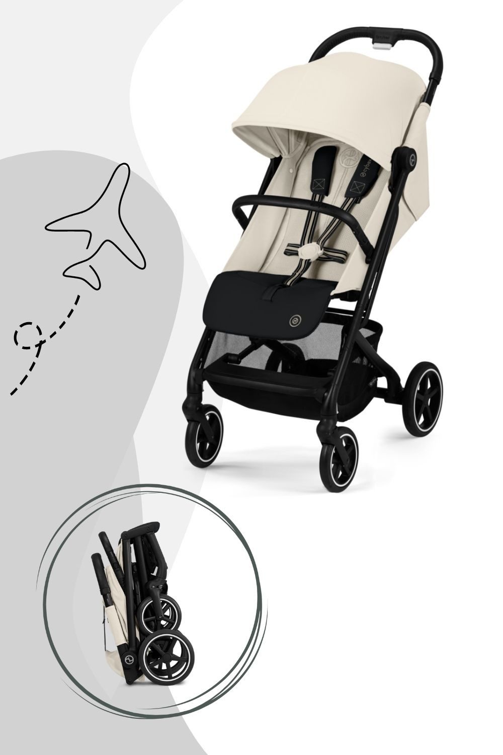 Kombi-Kinderwagen Beezy Buggy - Kollektion 2024
