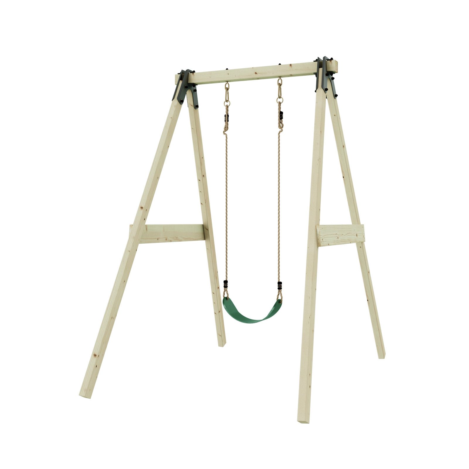 OutdoorToys Schaukelkombination Schaukel Löwenzahn, aus Holz in Dunkelgrün