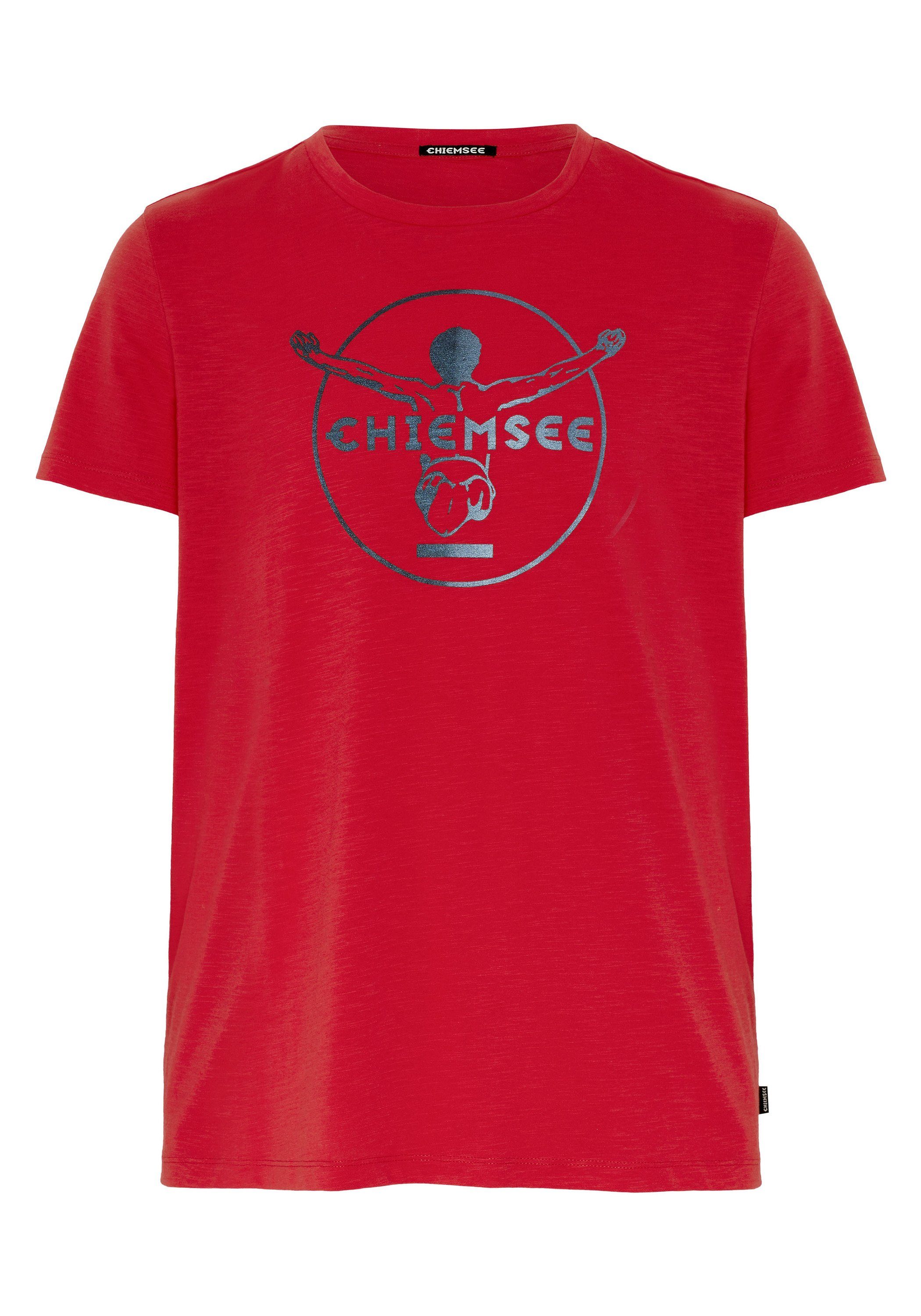 T-Shirt mit 1 Print-Shirt Chiemsee Lollipop Label-Symbol gedrucktem