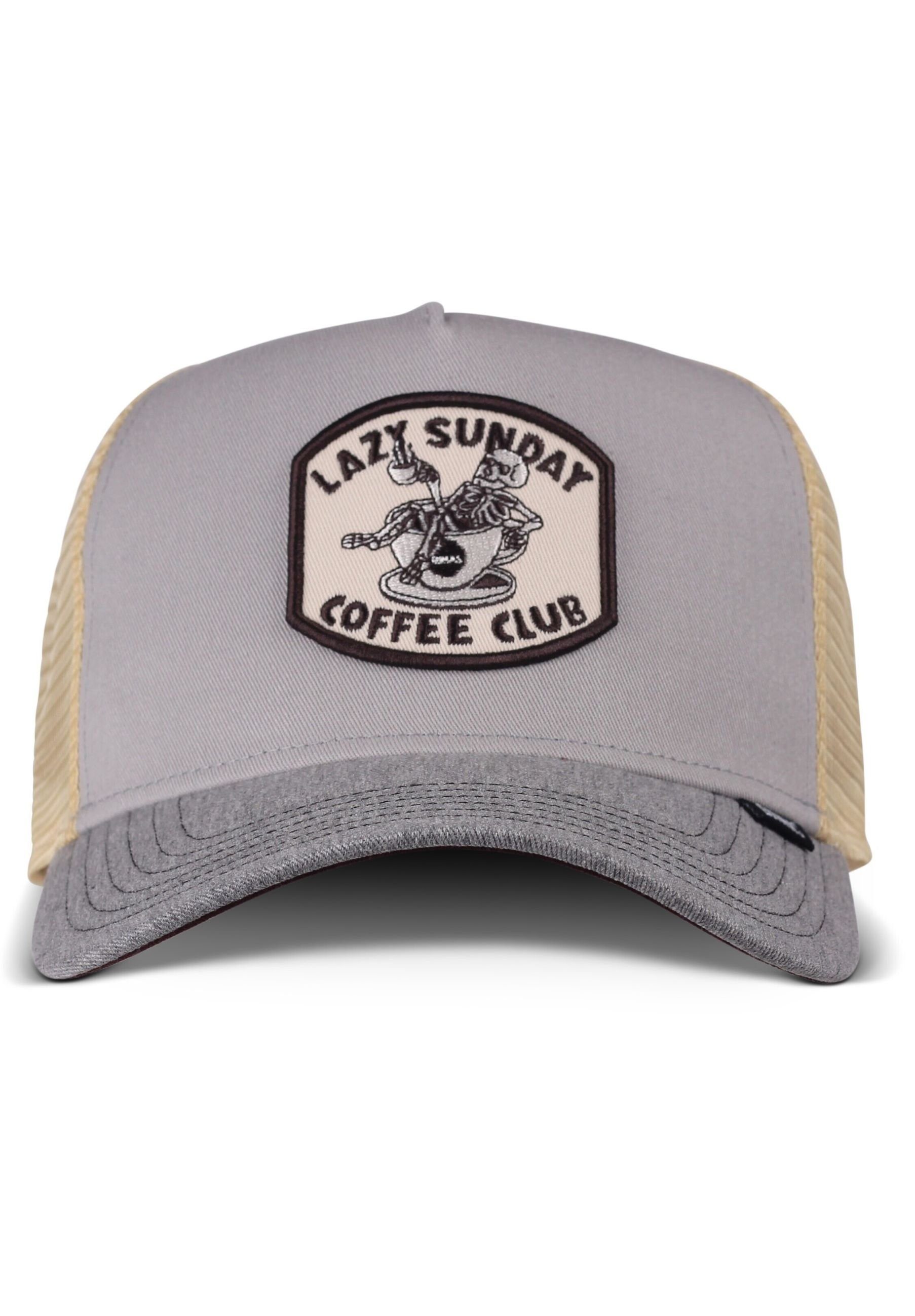 Djinns Trucker Cap HFT Coffee Club Grey/ Heather Grey - grau | Baseball Caps
