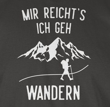 Shirtracer T-Shirt Mir reichts ich geh wandern - Berge Wandern Laufen Joggen Zubehör